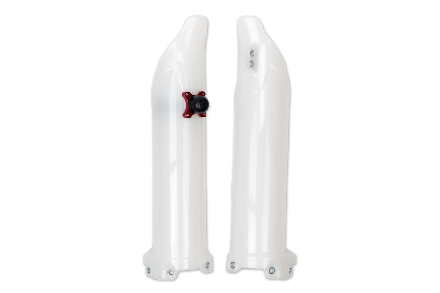 Ufo plast gabelprotektor fork protectors ufo kawasaki white