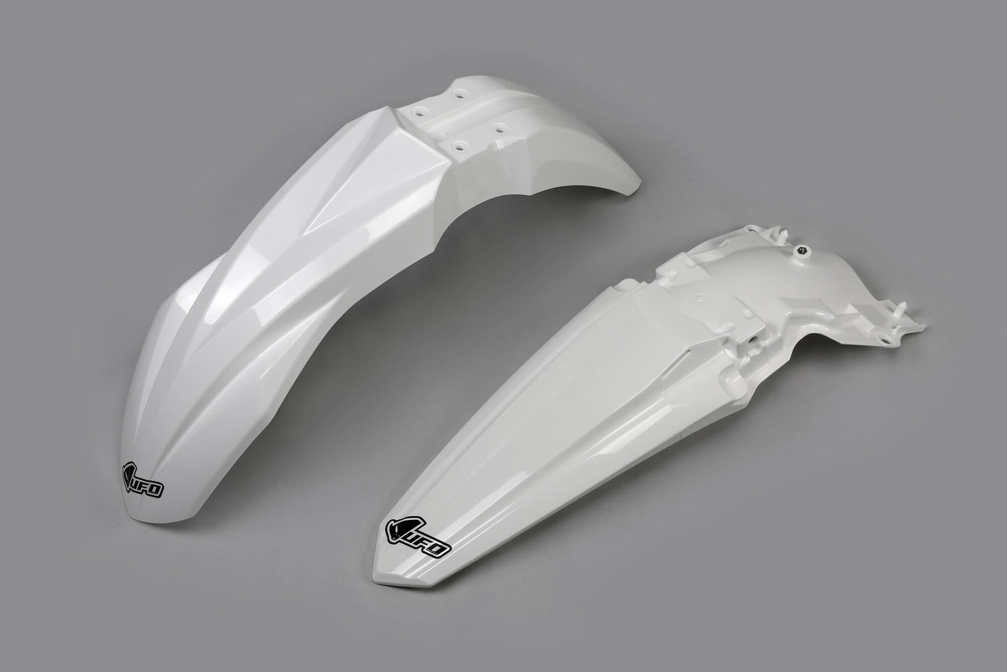 Ufo plast kotflügelsatz mudguard set ufo kawasaki white