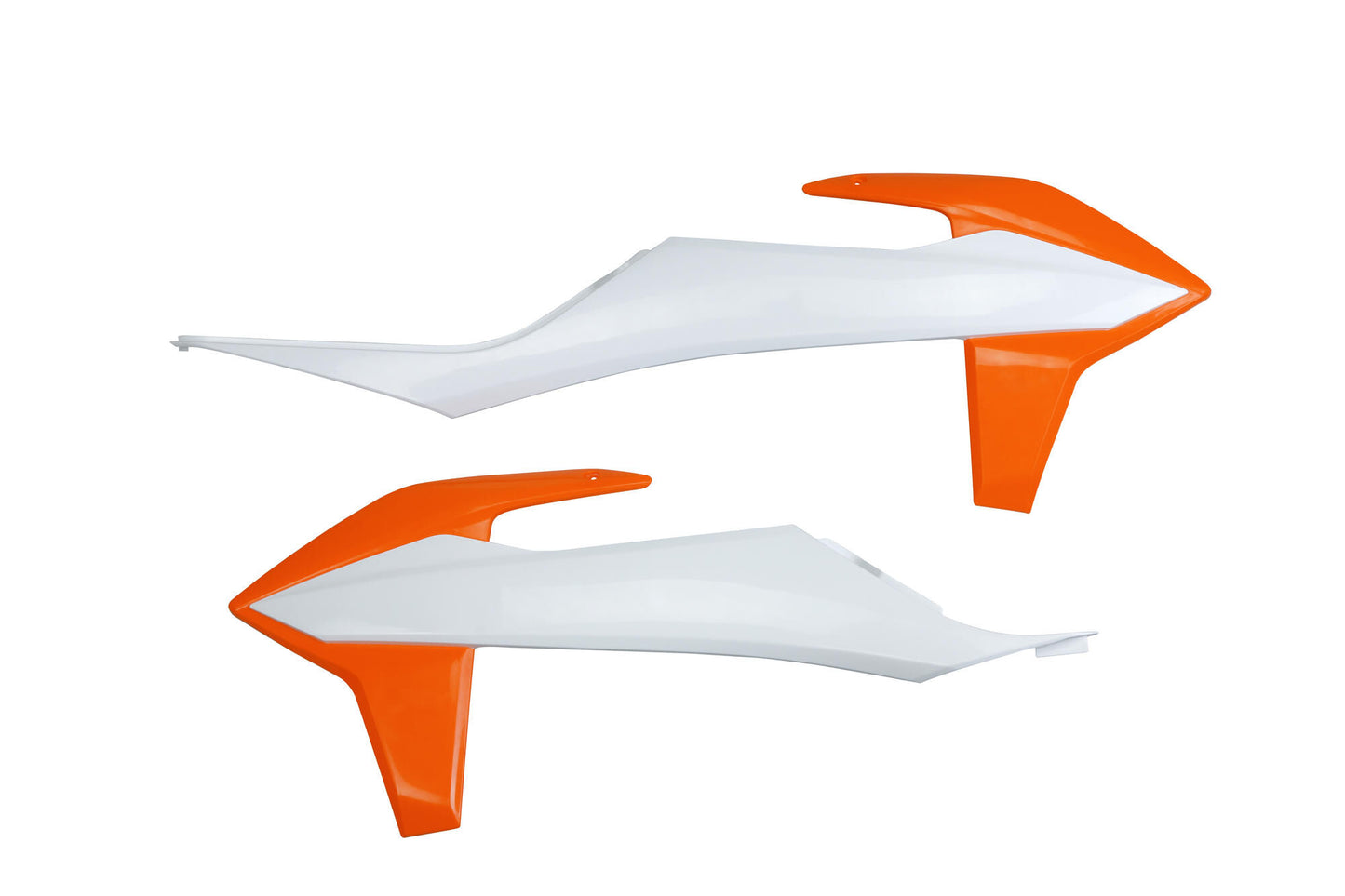 Ufo plast kühlerabdeckung radiator covers ufo ktm white orange