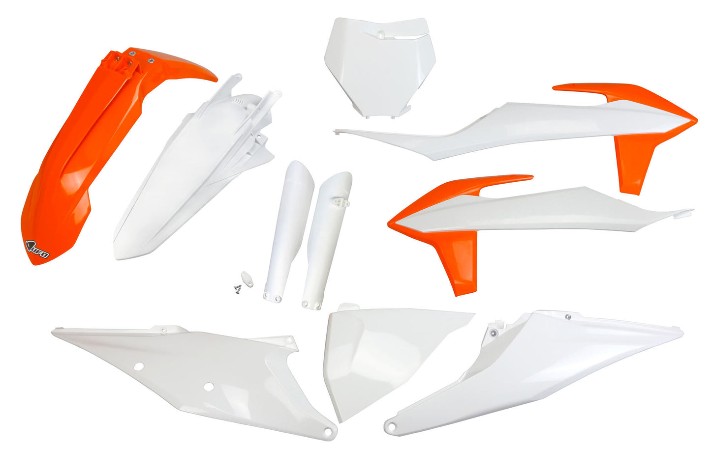 Kit embellecedores carrocería Ufo plast ufo ktm oem naranja blanco