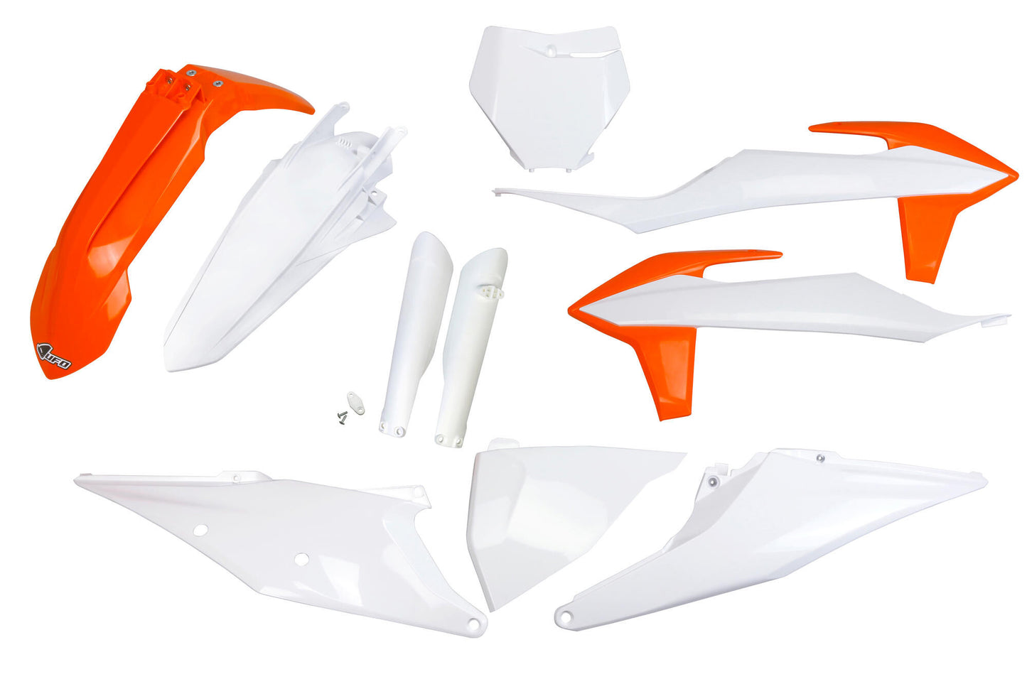 Kit embellecedores carrocería Ufo plast ufo ktm oem naranja blanco