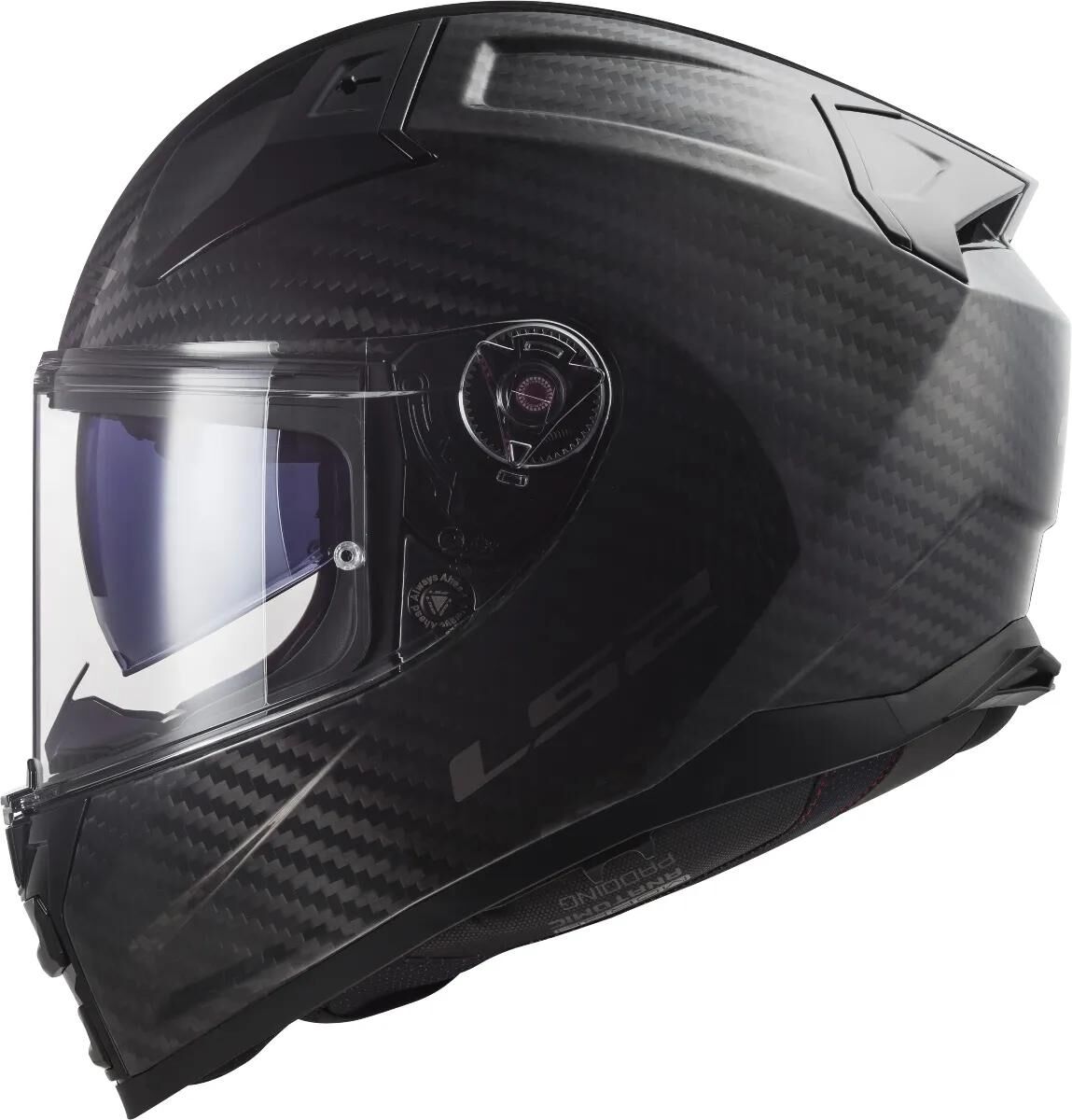 Casco integral LS2 FF811 Vector II Carbon sólido casco FF811 Vect. II sólido bl.carbon 3XL