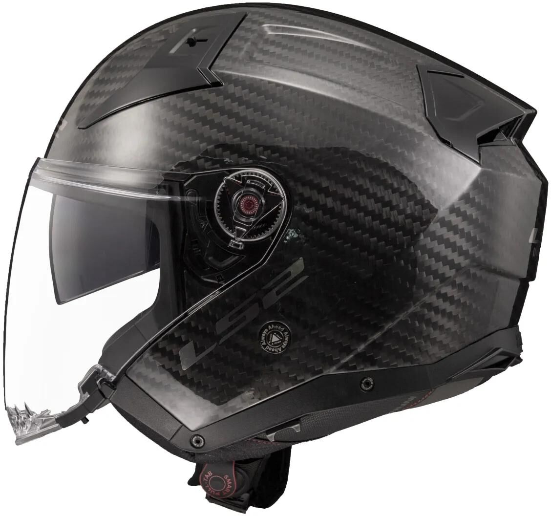 Casco jet ls2 de 603 infinity ii casco solid carbono de 603 infi. ii carbono sólido m