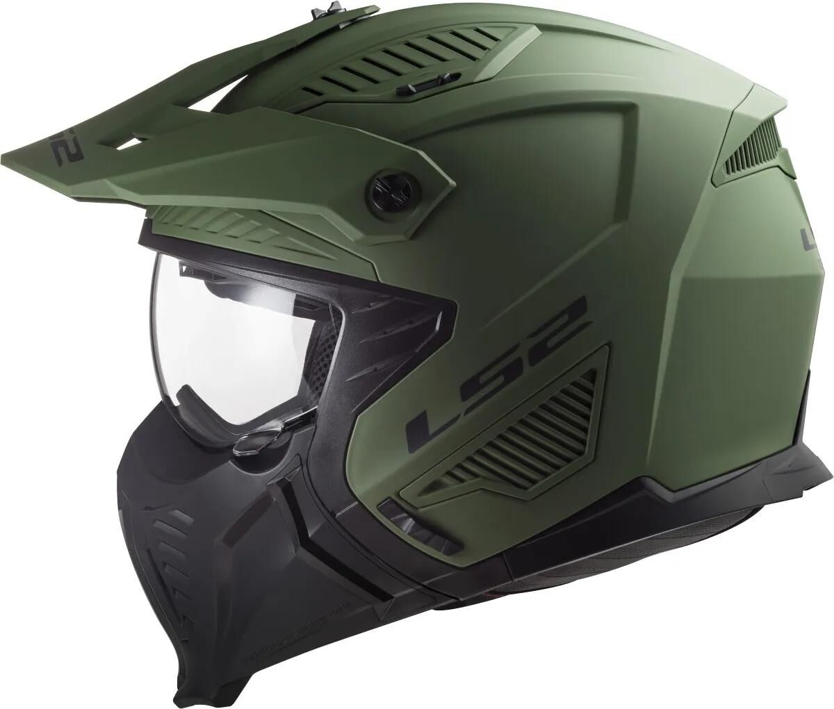 Casco modulare Ls2 of606 drifter solid casco of606 drifter solid xs verde opaco