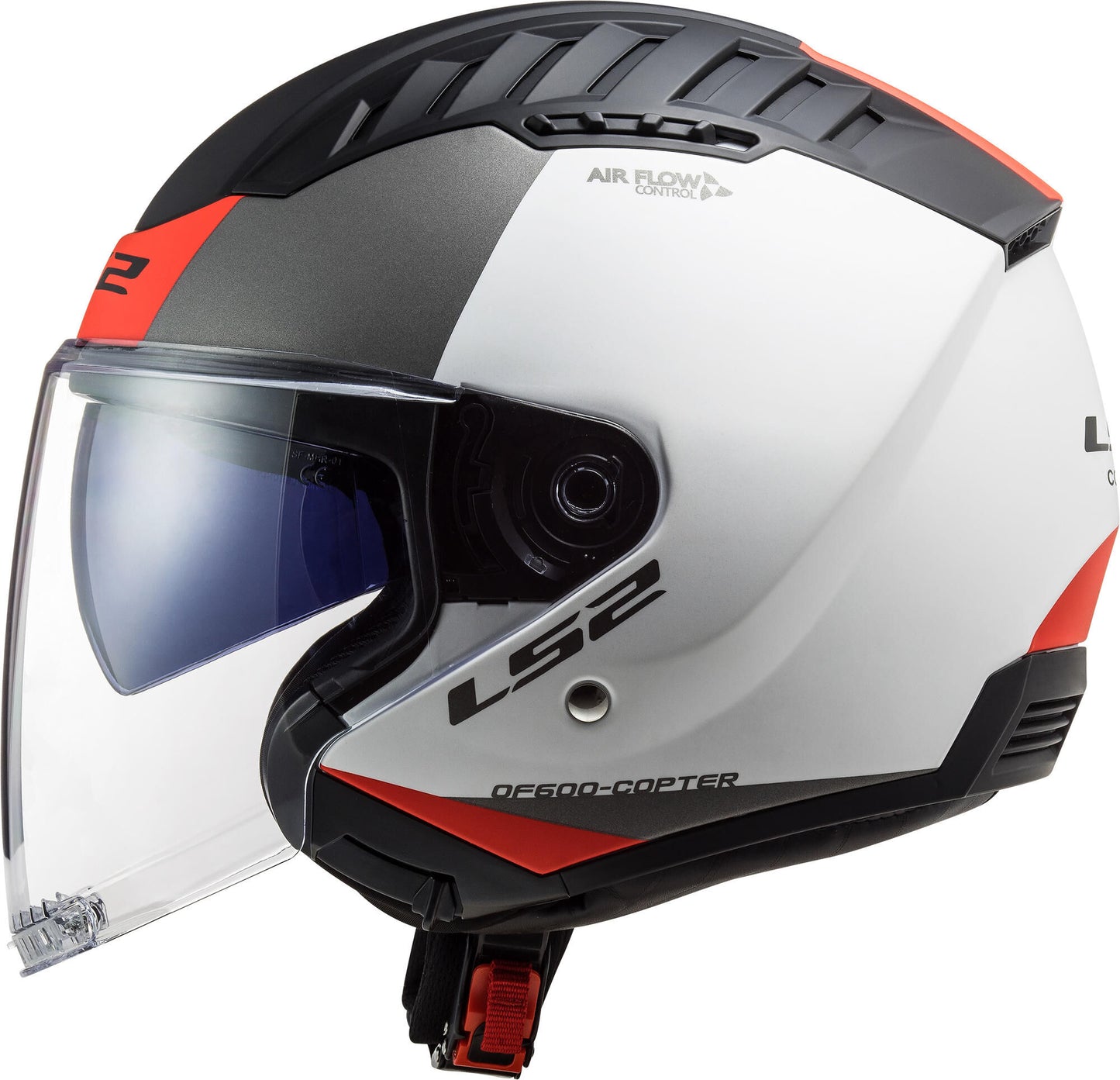 Casco jet Ls2 of600 copter ii urbane casco of600 copt. ii urbano l bianco rosso