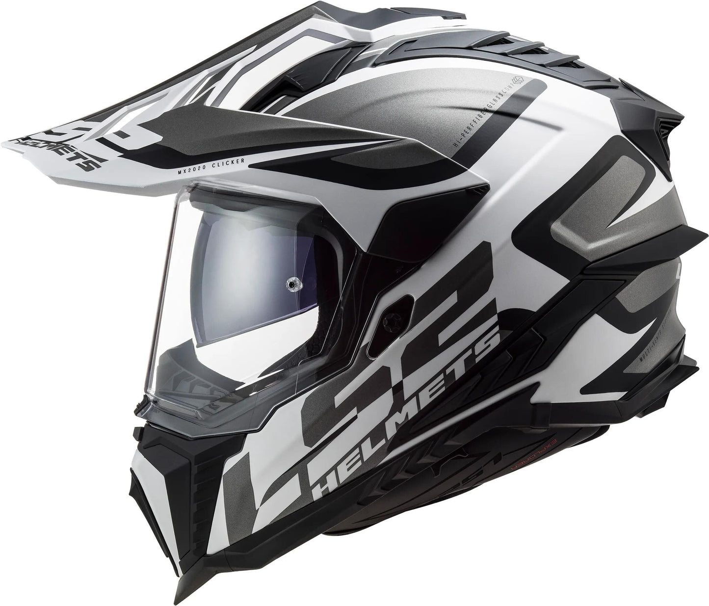 Ls2 endurohelm mx701 explorer alter helmet explorer age bw white matt gr. s