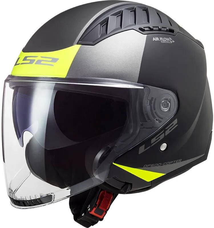 Ls2 de 600 casco jet copter ii urbane casco de 600 copt. ii urbane m negro amarillo