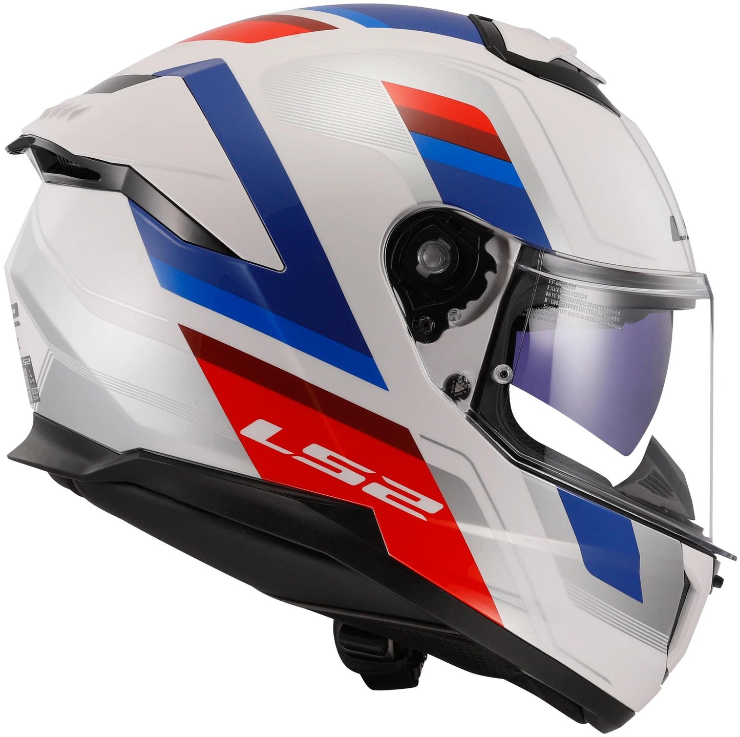 Casco integrale Ls2 ff808 stream ii casco vintage ff808 stre.ii vint. è bianco blu rosso