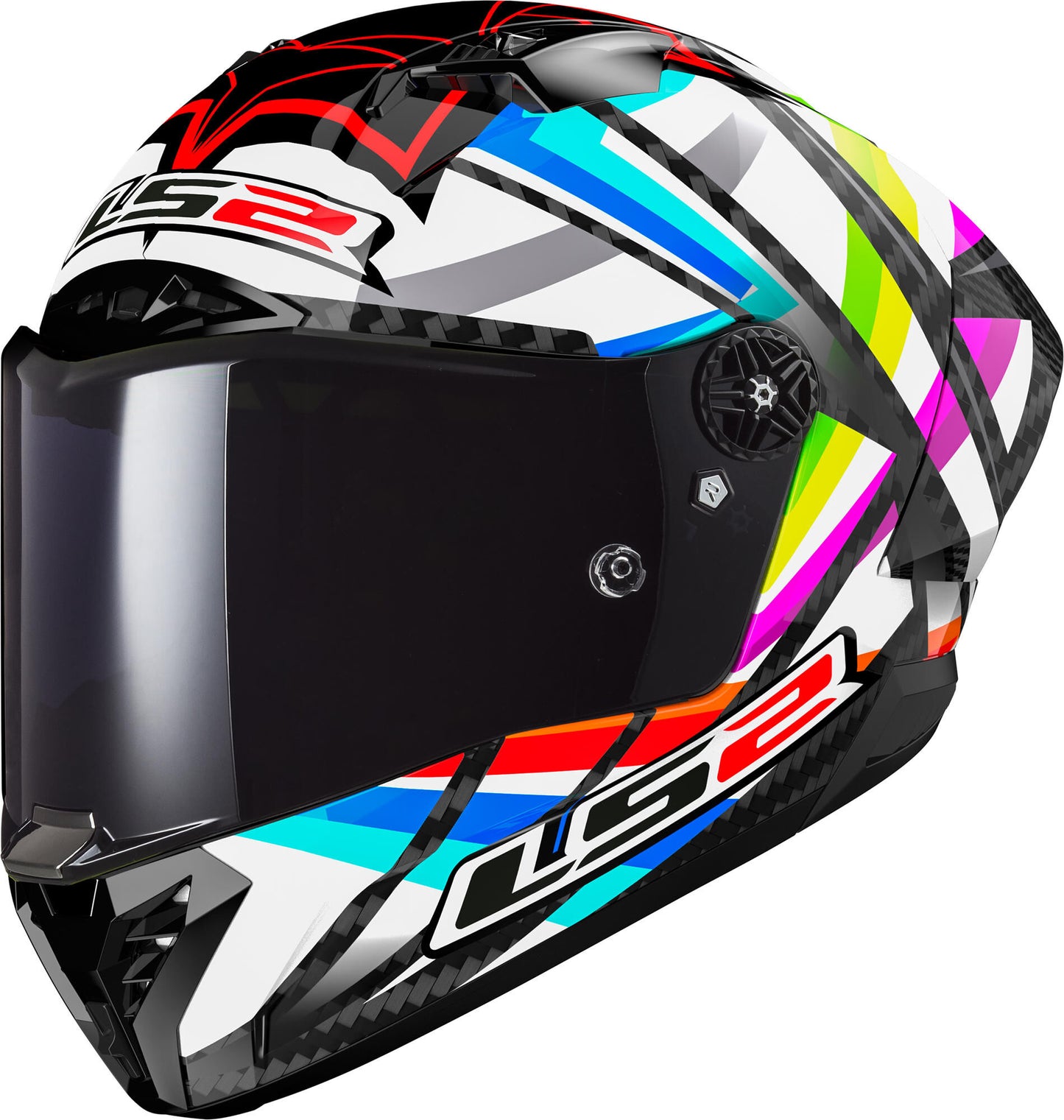 Casco integral ls2 ff805 thunder carbon gp aero flash casco ff805 th.ca.gp aero flash m bl. columna.