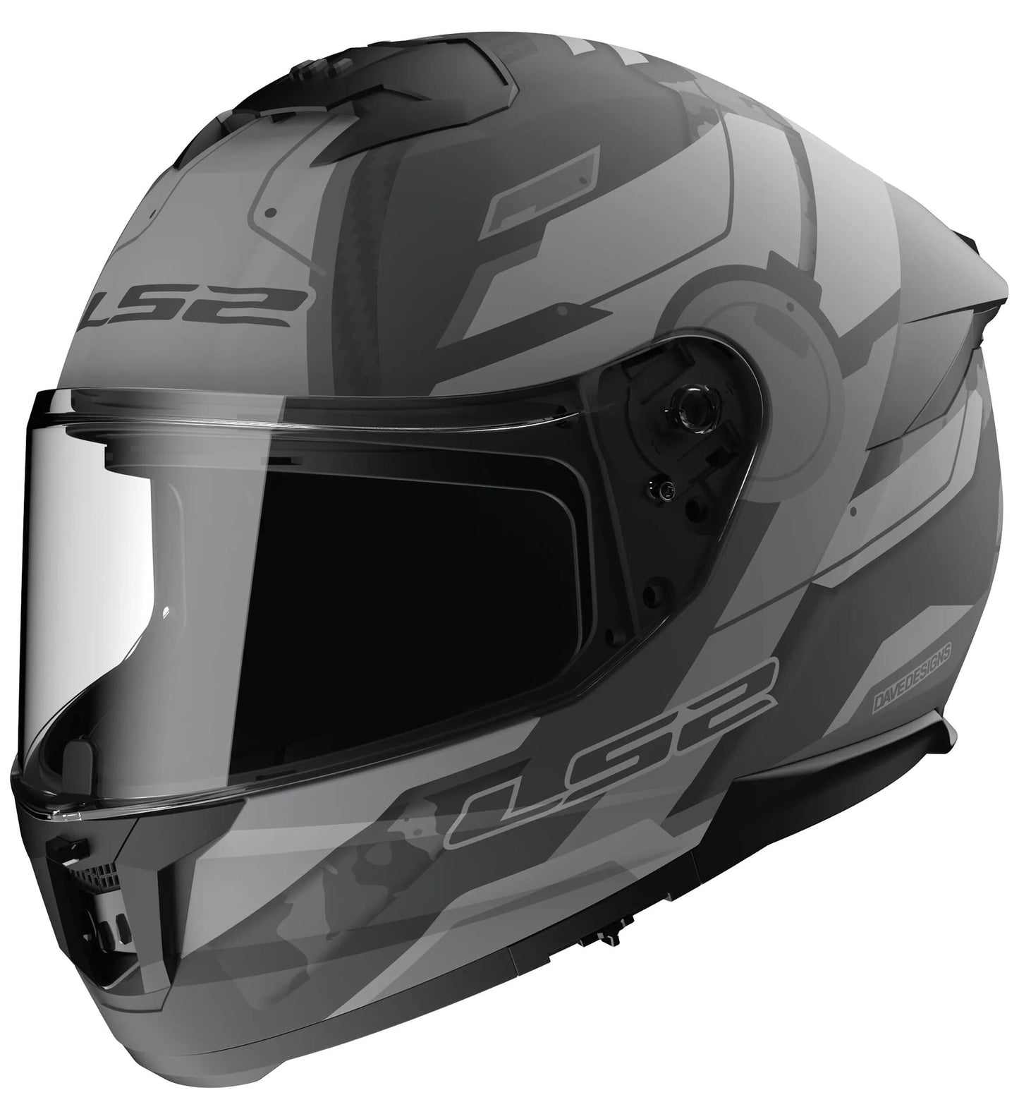 Casco integral LS2 ff808 Stream II Shadow. Casco ff808 Stre.II Shadow XS gris mate