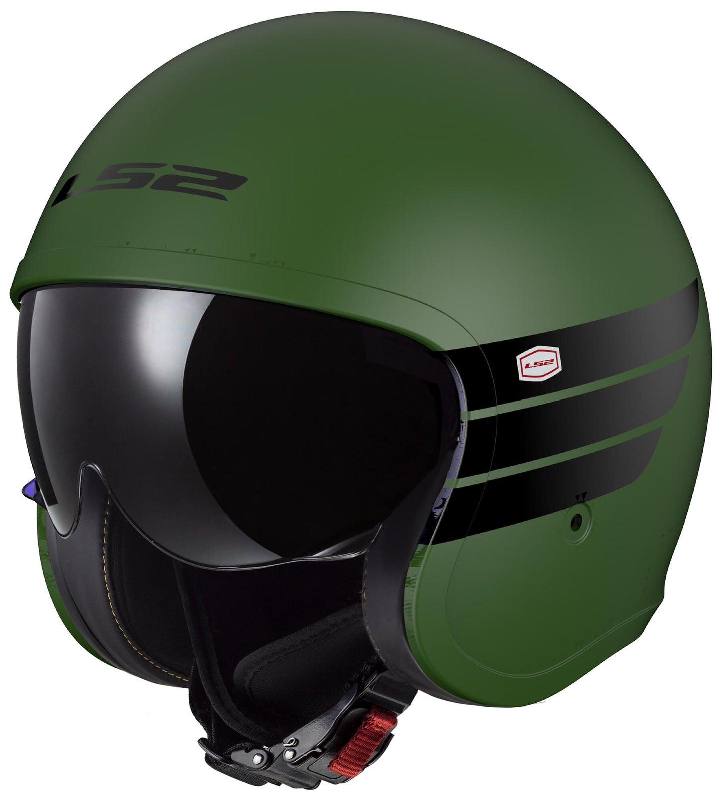 Casco jet ls2 of599 ii spitfire retro casco of599 spitf.ii retro l verde negro