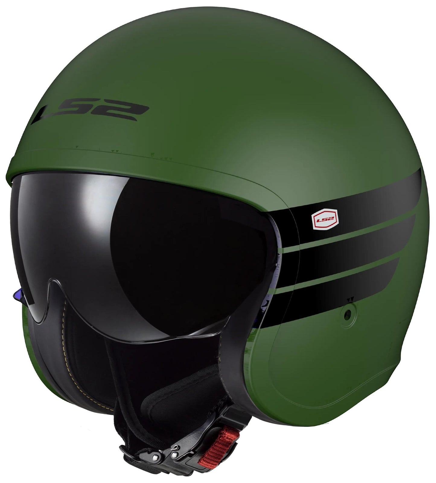 Casco jet Ls2 of599 ii spitfire casco retrò of599 spitf.ii retro m verde nero
