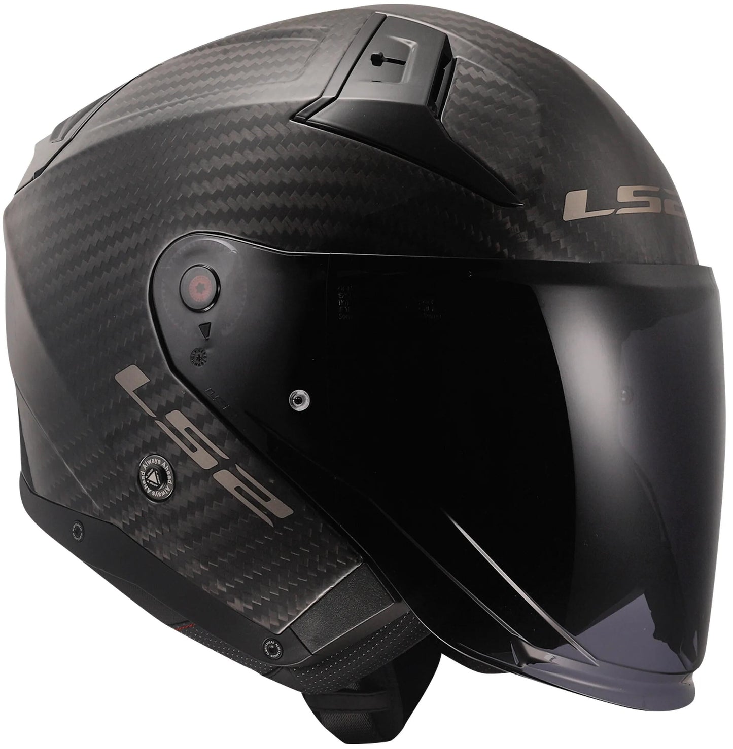 Casco jet ls2 of603 infinity ii carbon solid casco of603 infinity ii carbon mate gr. yo