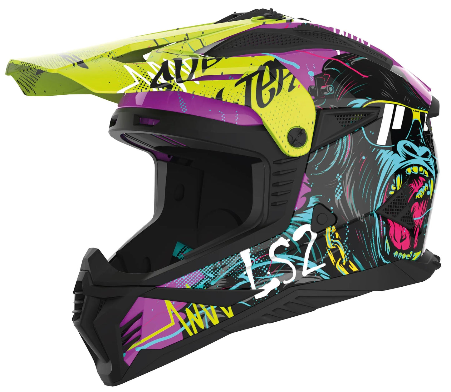 Ls2 crosshelm mx708 fast ii gorilla helmet mx708 fast ii gorilla vi ge gr. xxl