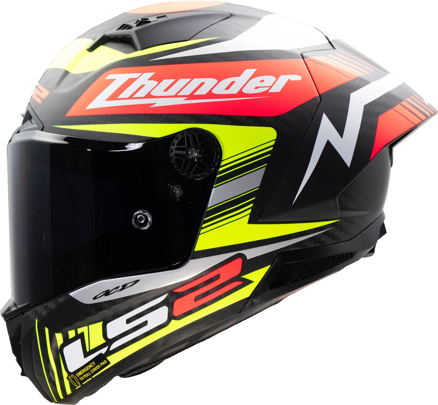 Casco integral ls2 ff805 thunder carbon gp aero replica negro. casco ff805 thunder gp aero rep.negro xl