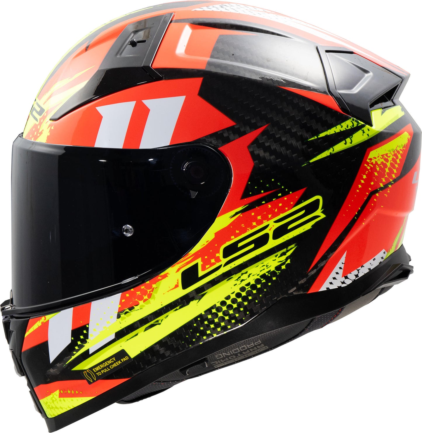 Casco integral ls2 ff811 vector ii carbono tantic. casco ff811 vector ii tantic m rojo amarillo