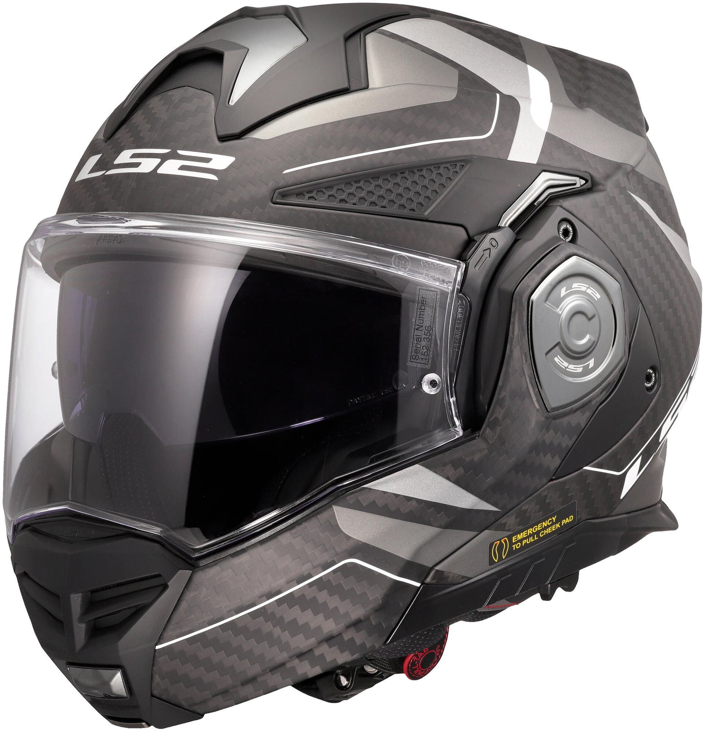 Casco apribile Ls2 ff901 advant x carbon Horizon. casco ff901 advant x carb.hor.3xl bl sil-gr