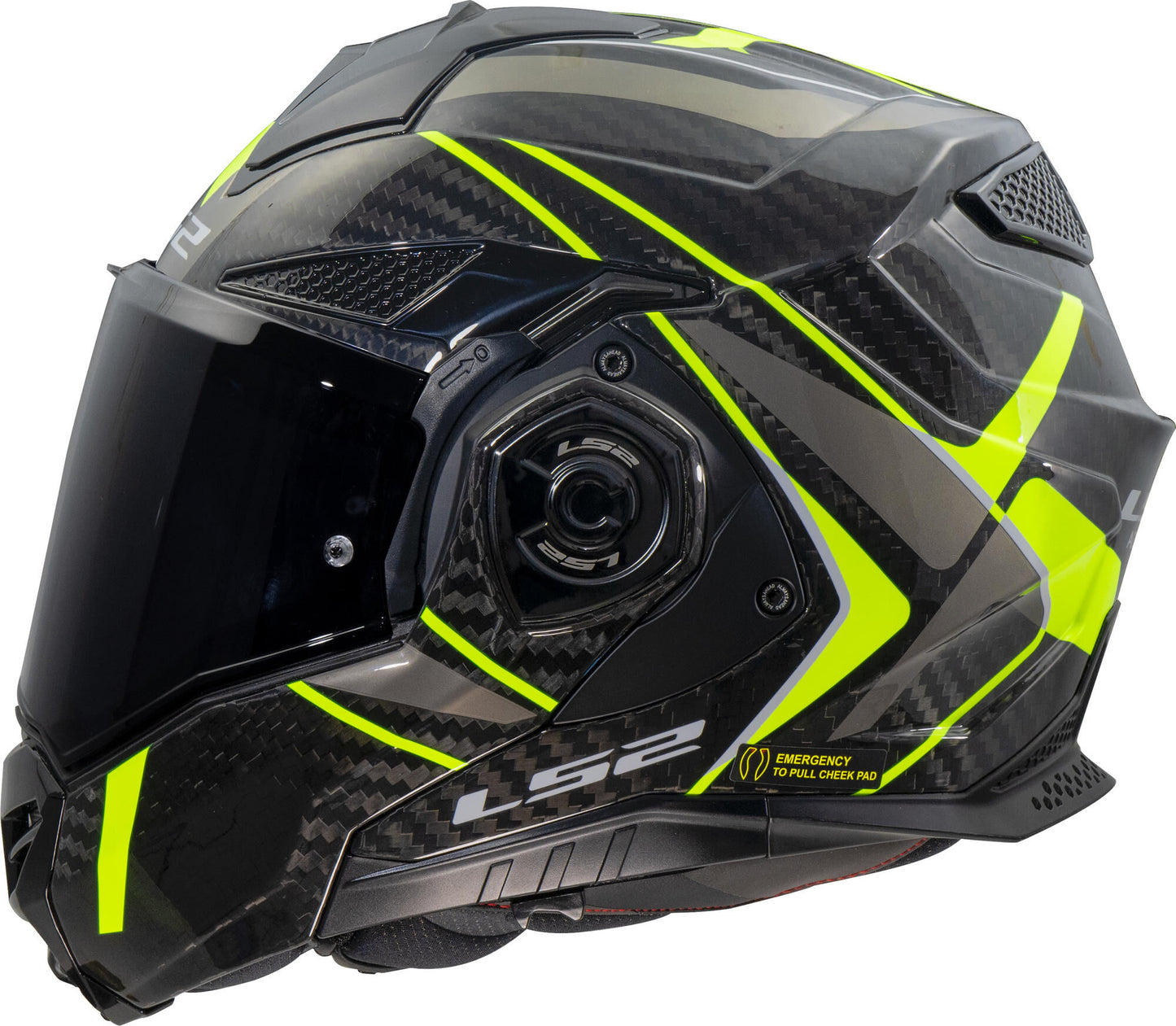 Casco apribile Ls2 ff901 advant x carbon future ii. casco advant x carb.fut.ii xxl bl yel