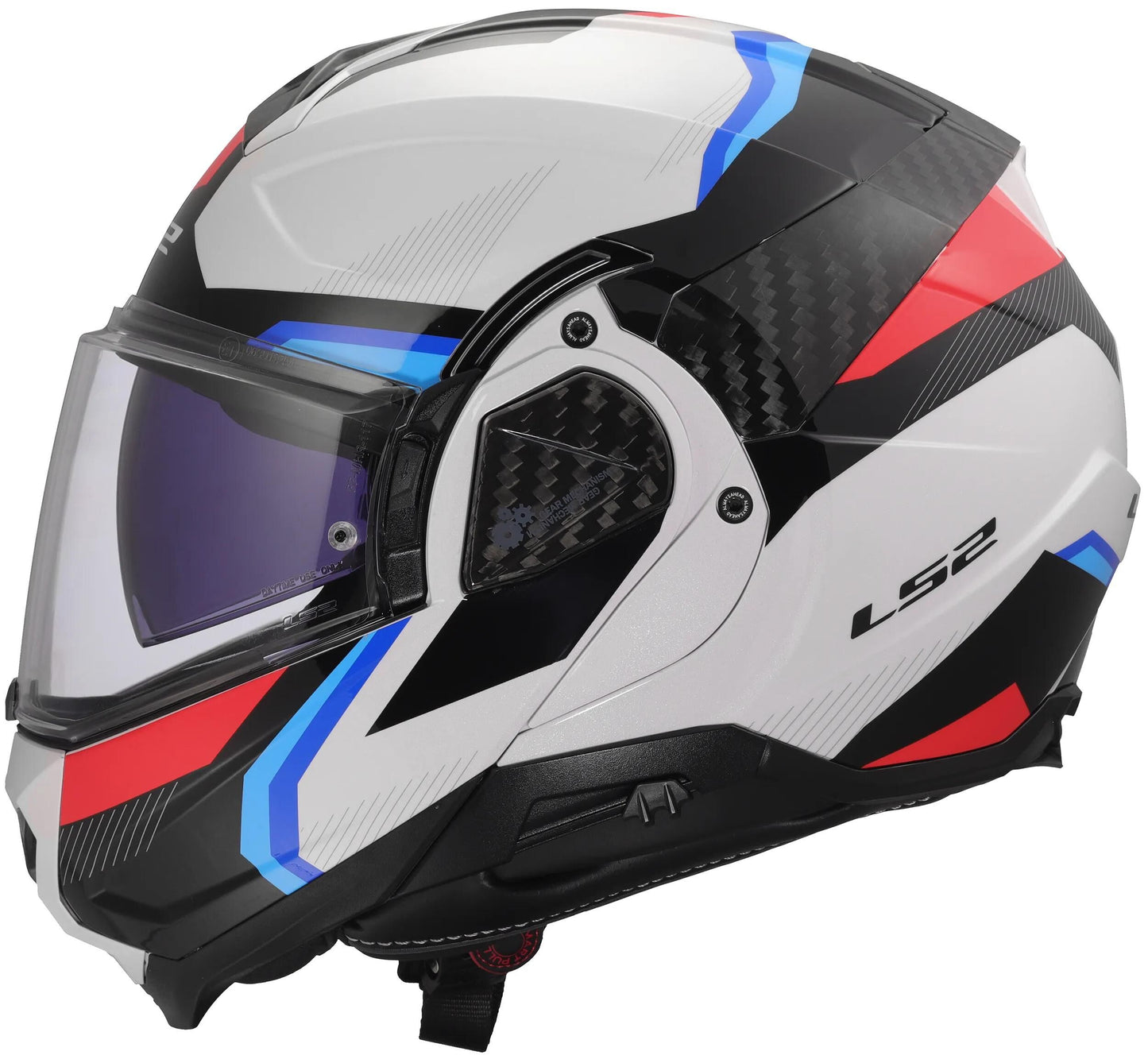 Casco apribile Ls2 ff910 advant ii triplo. casco ff910 advant ii triple 3xl wh blu rosso