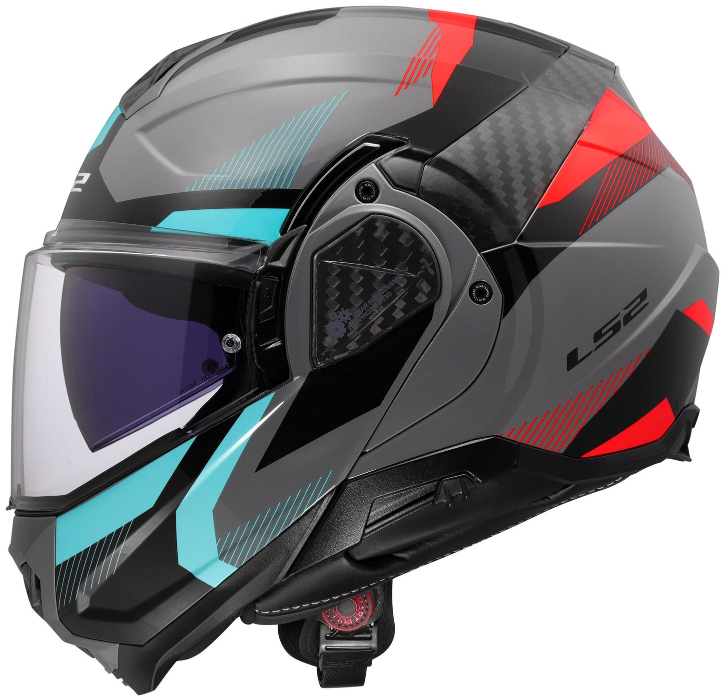 Casco abatible ls2 ff910 advant ii triple. casco ff910 advant ii triple s gr azul rojo