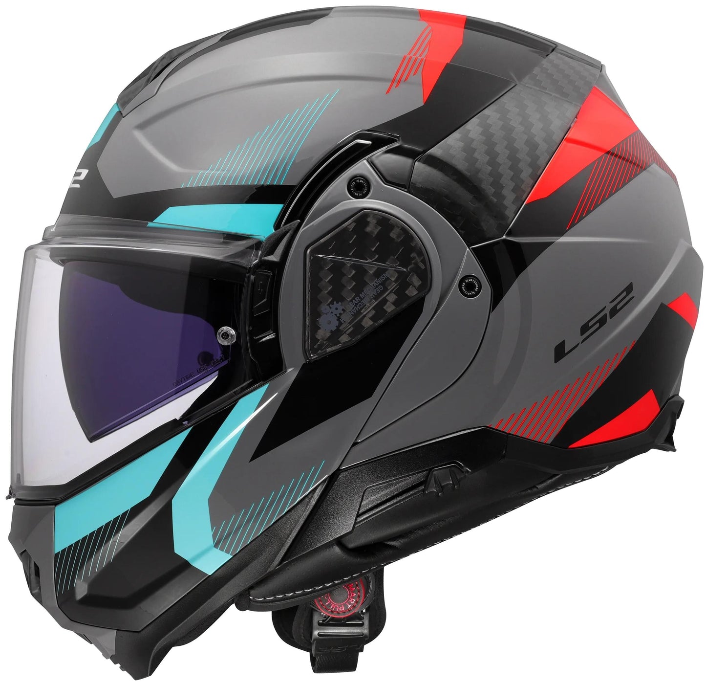 Casco apribile Ls2 ff910 advant ii triplo. casco ff910 advant ii triple l gr blu rosso