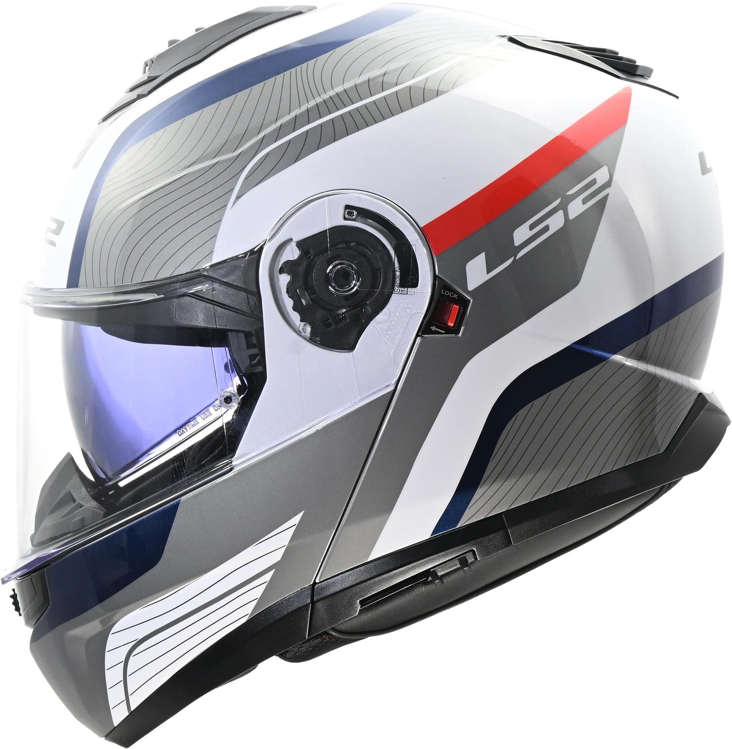 Ls2 klapphelm ff908 strobe ii monza helmet strobe ii ff90 monza white blue red xl