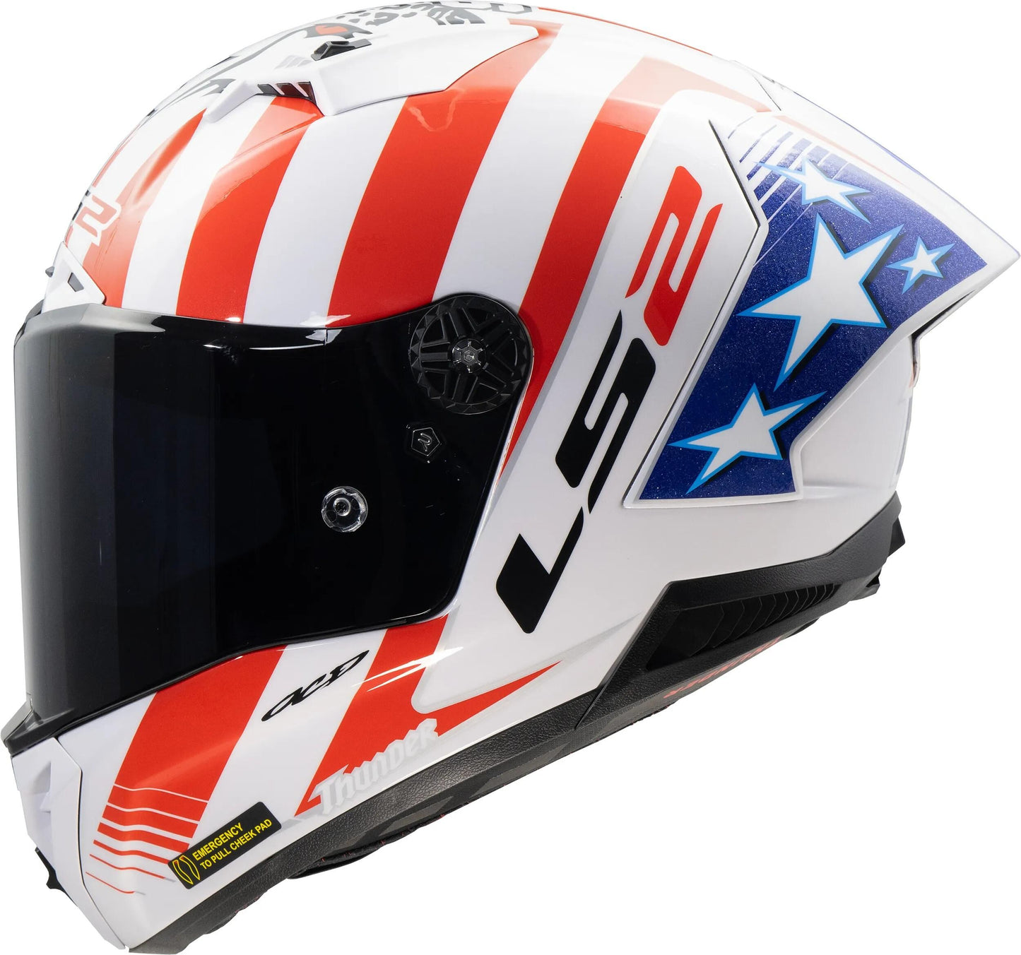 Ls2 integralhelm ff805 thunder carbon gp aero replica baz helmet ff805 thunder gp aero replica baz gr. m