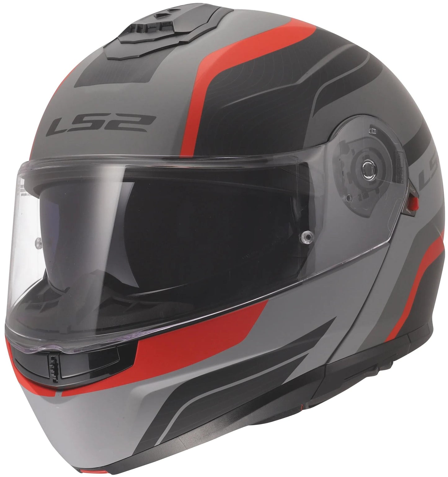 Ls2 klapphelm ff908 strobe ii monza helmets ff908 strobe monza black grey red s