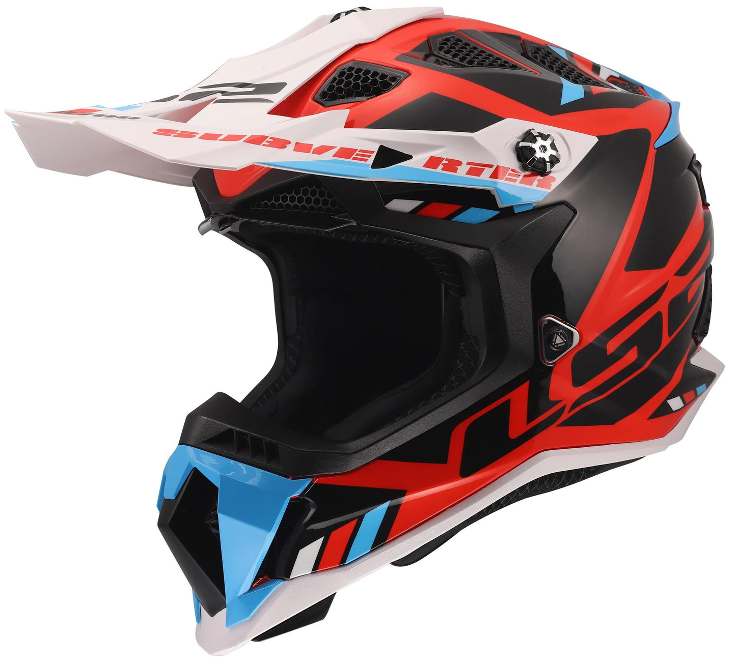 Casco motocross ls2 mx700 subverter evo ii stomp casco mx700 subverte stomp blanco azul rojo m