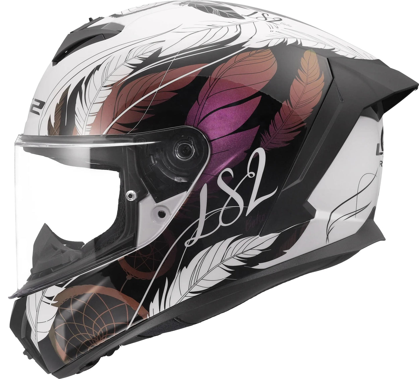 Ls2 integralhelm ff820 rapid iii boho helmets ff820 rapid i boho white sw pink gr. xs