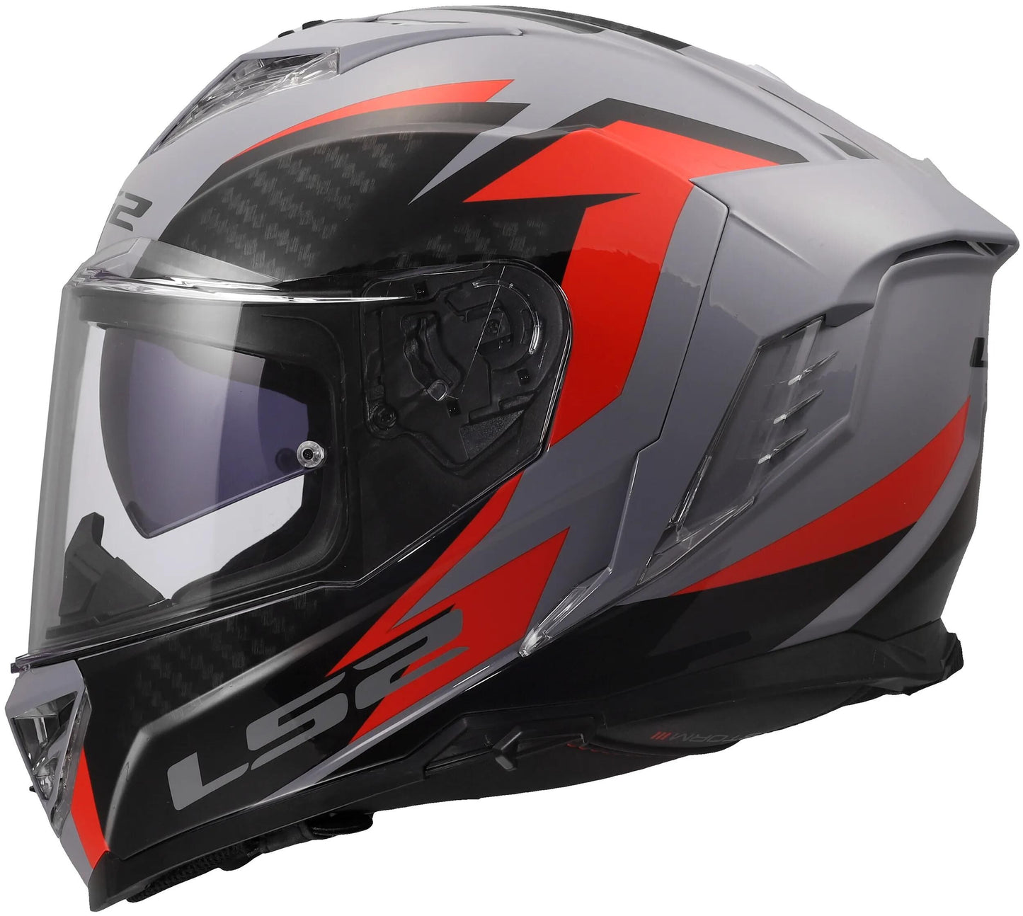 Ls2 integralhelm ff818 storm iii dynamo helmet ff818 storm ii dynamo gray red gr. xl