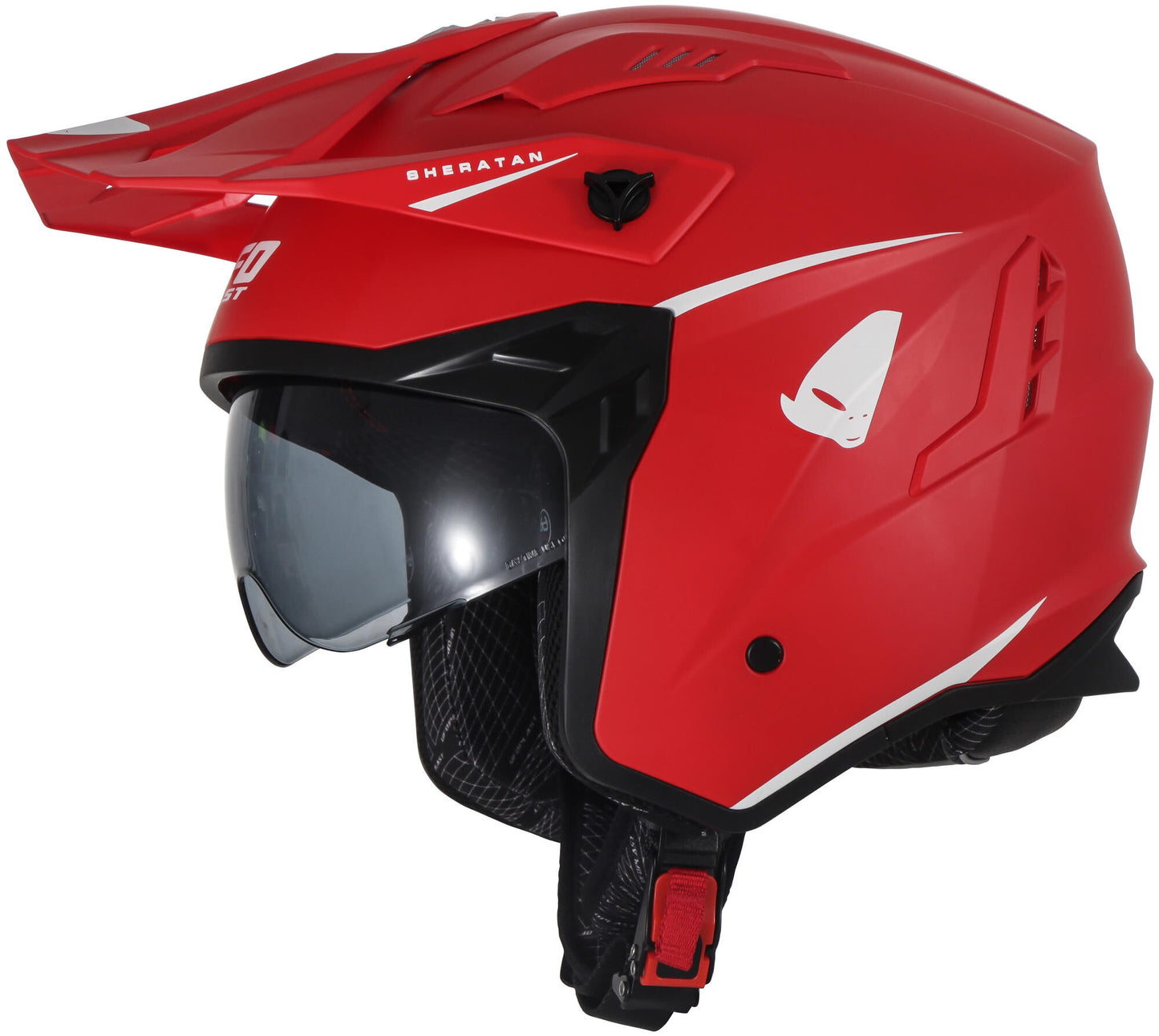 Casco Ufo Plast Sheratan Jet Casco Sheratan S Rojo Mate