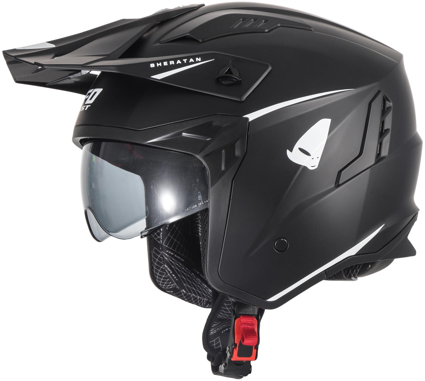 Casco jet Ufo Plast Sheratan Casco Sheratan M Nero Opaco