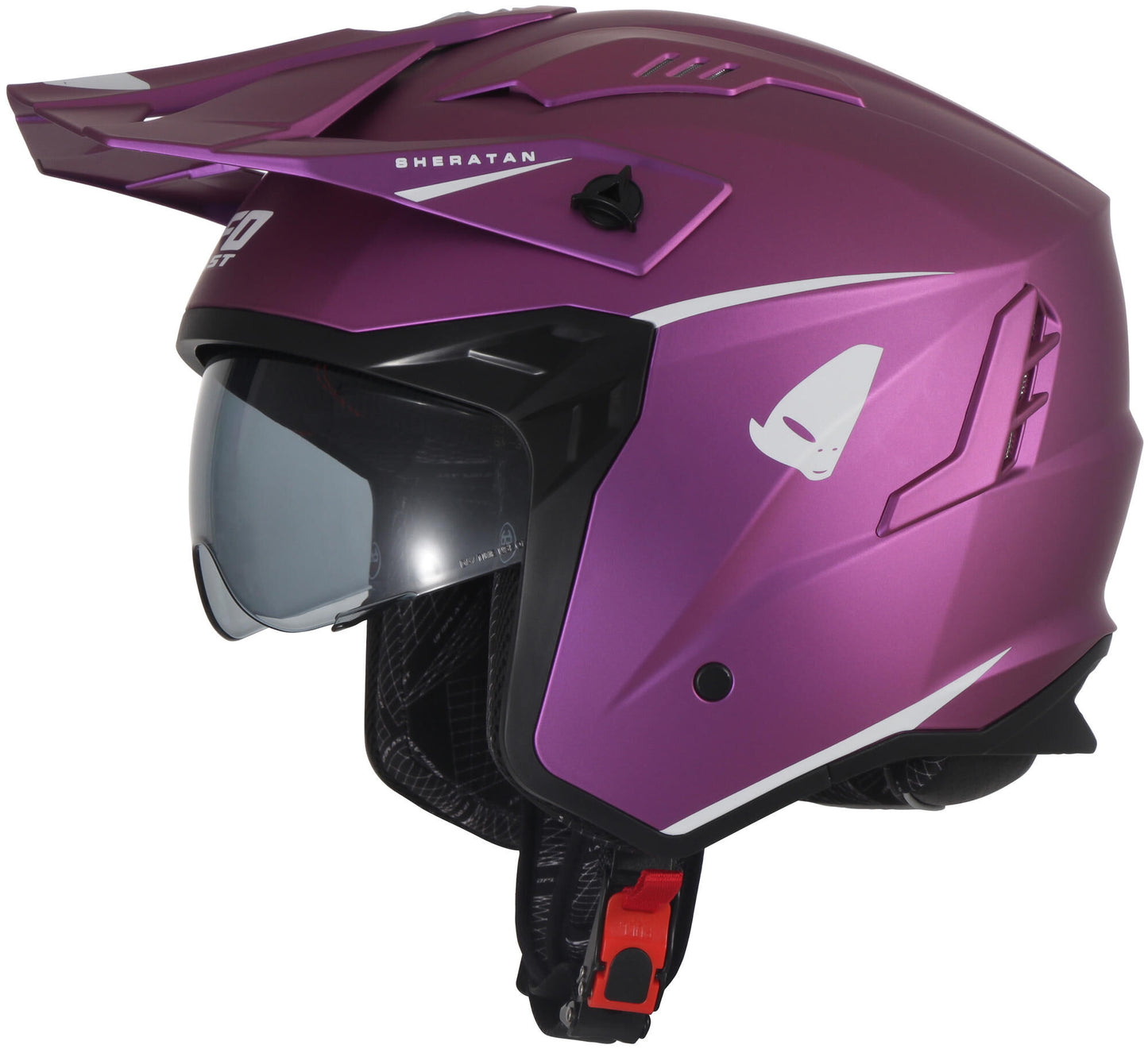 Casco jet ufo plast sheratan casco sheratan m fucsia opaco
