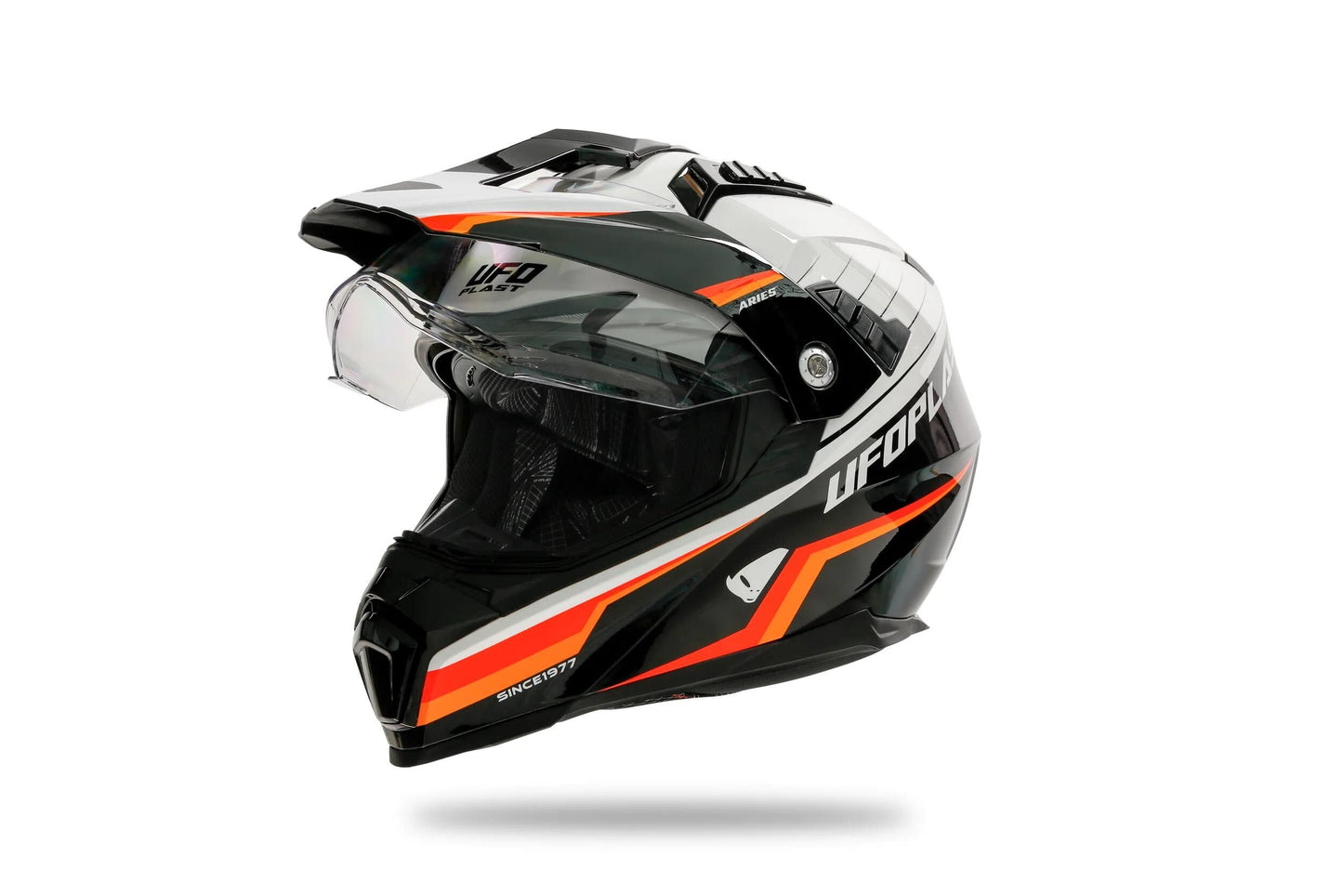 Casco enduro Ufo Plast Aries Casco Aries XL Bianco Nero