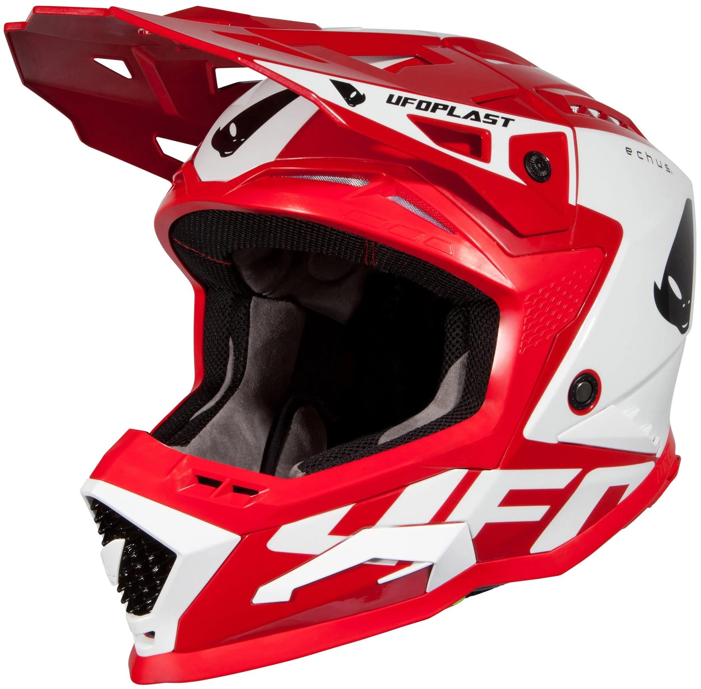 Casco motocross Ufo plast casco echus echus m rojo blanco
