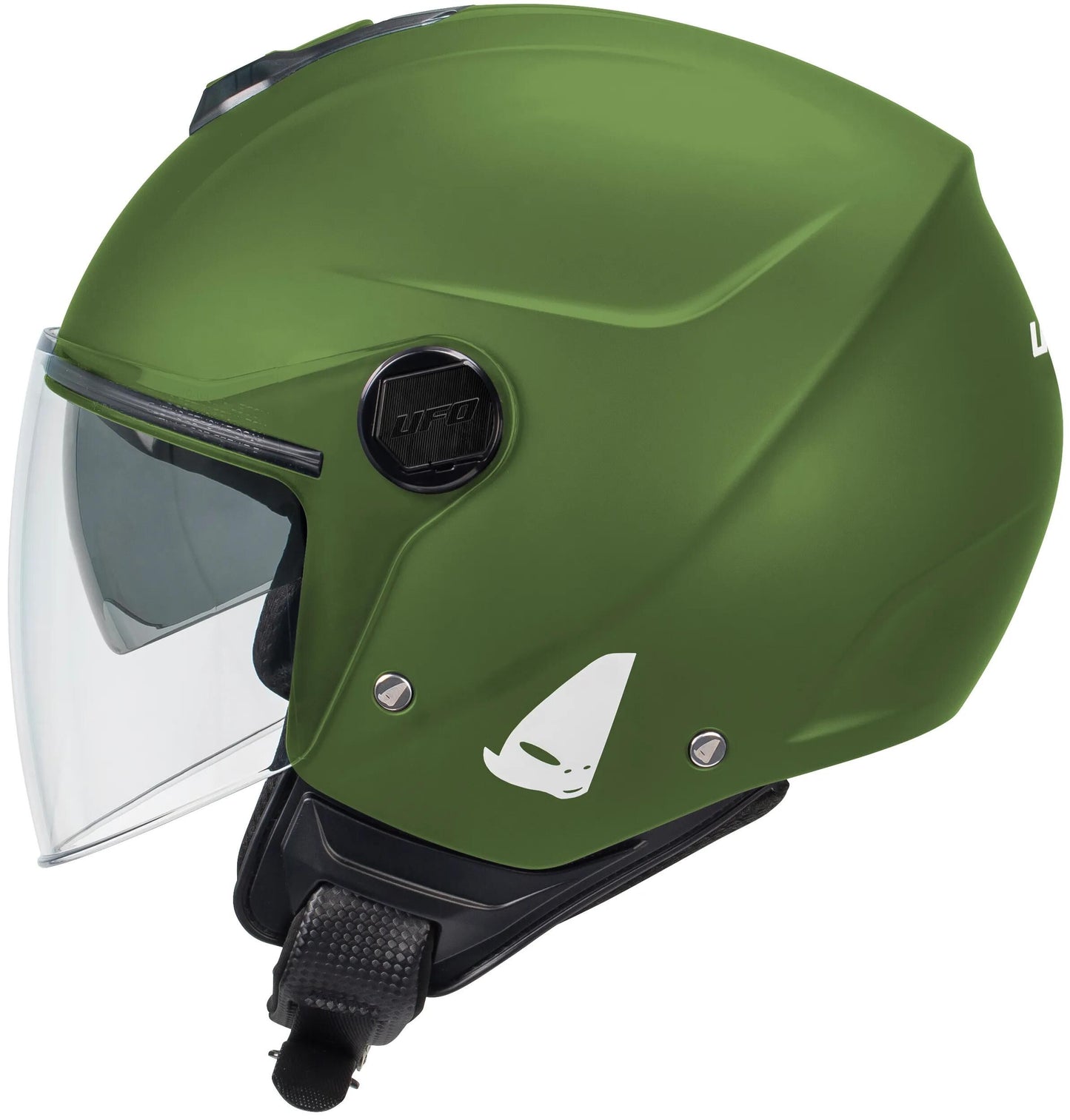 Casco ufo plast jet nixie casco ufo nixie jet verde mate gr. m