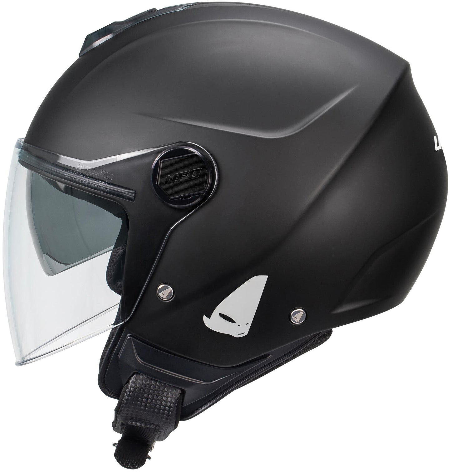 Casco jet Ufo plast casco nixie casco ufo nixie jet nero opaco gr. m