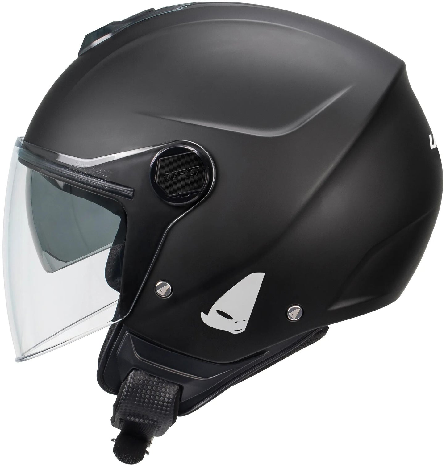 Casco jet Ufo plast casco nixie casco ufo nixie jet nero opaco gr. m