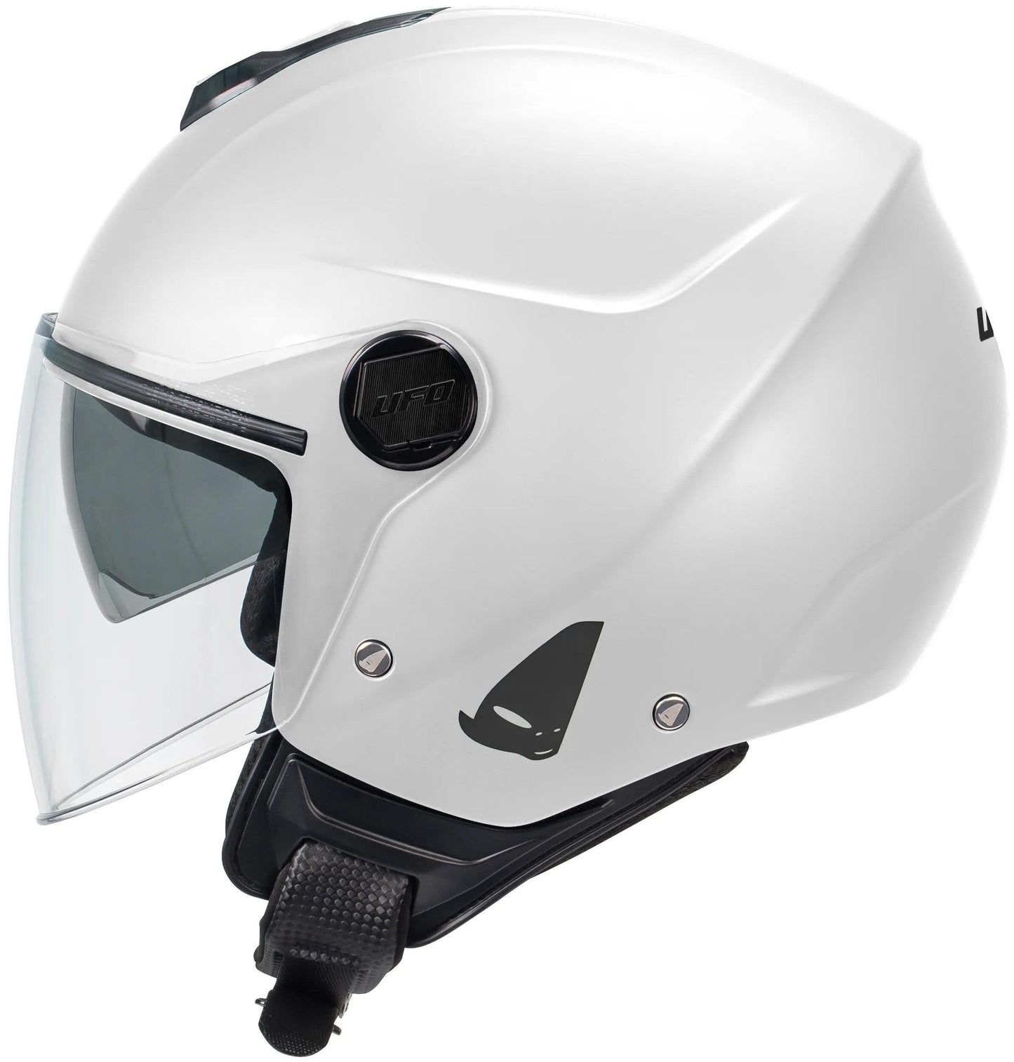 Casco ufo plast jet nixie casco ufo nixie jet blanco gr. s