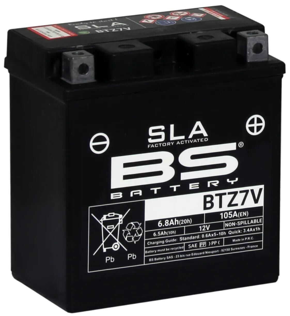 Batteria BS batteria BTZ7V BS SLA