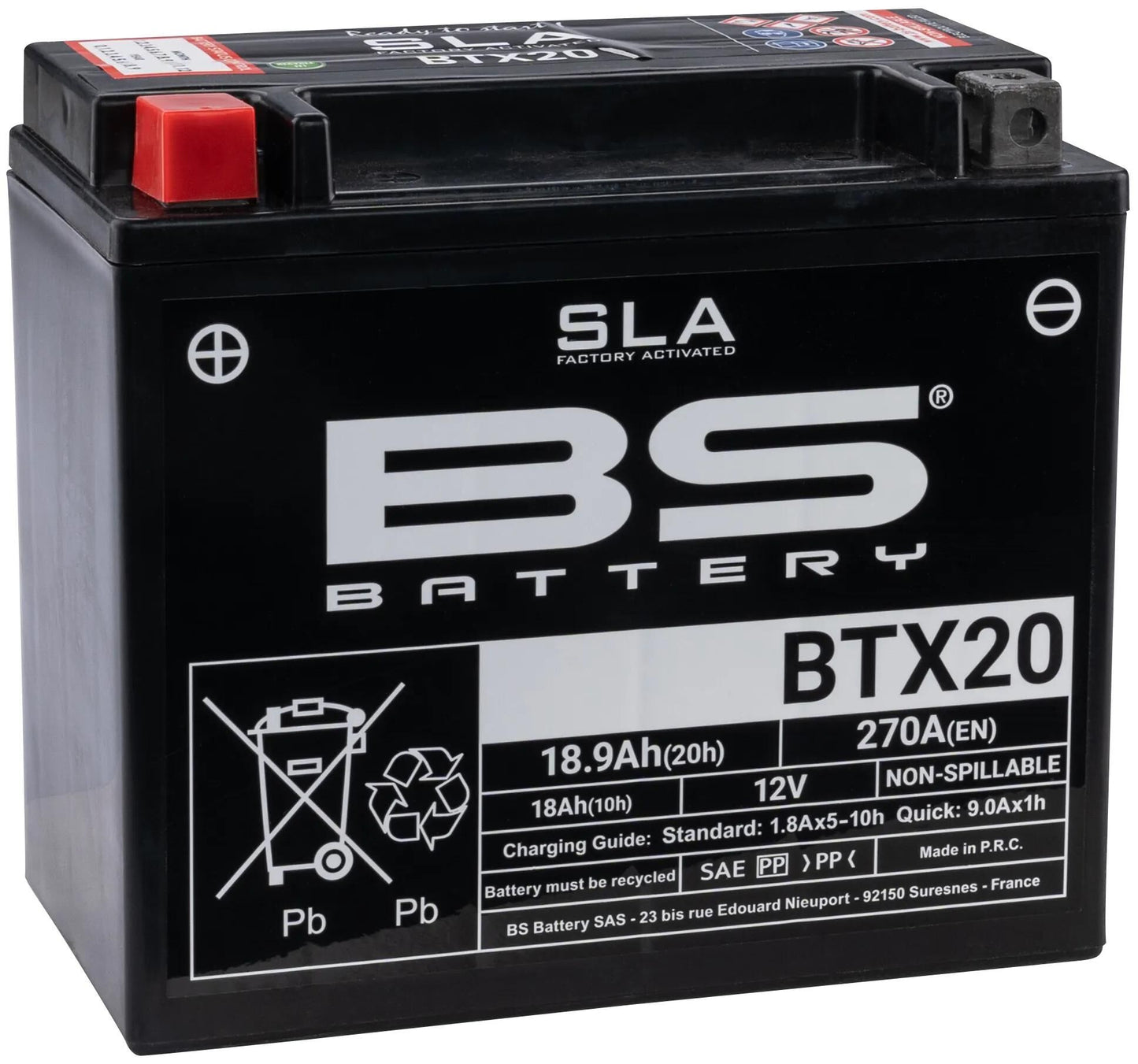 Batteria BS batteria BTX20H BS SLA