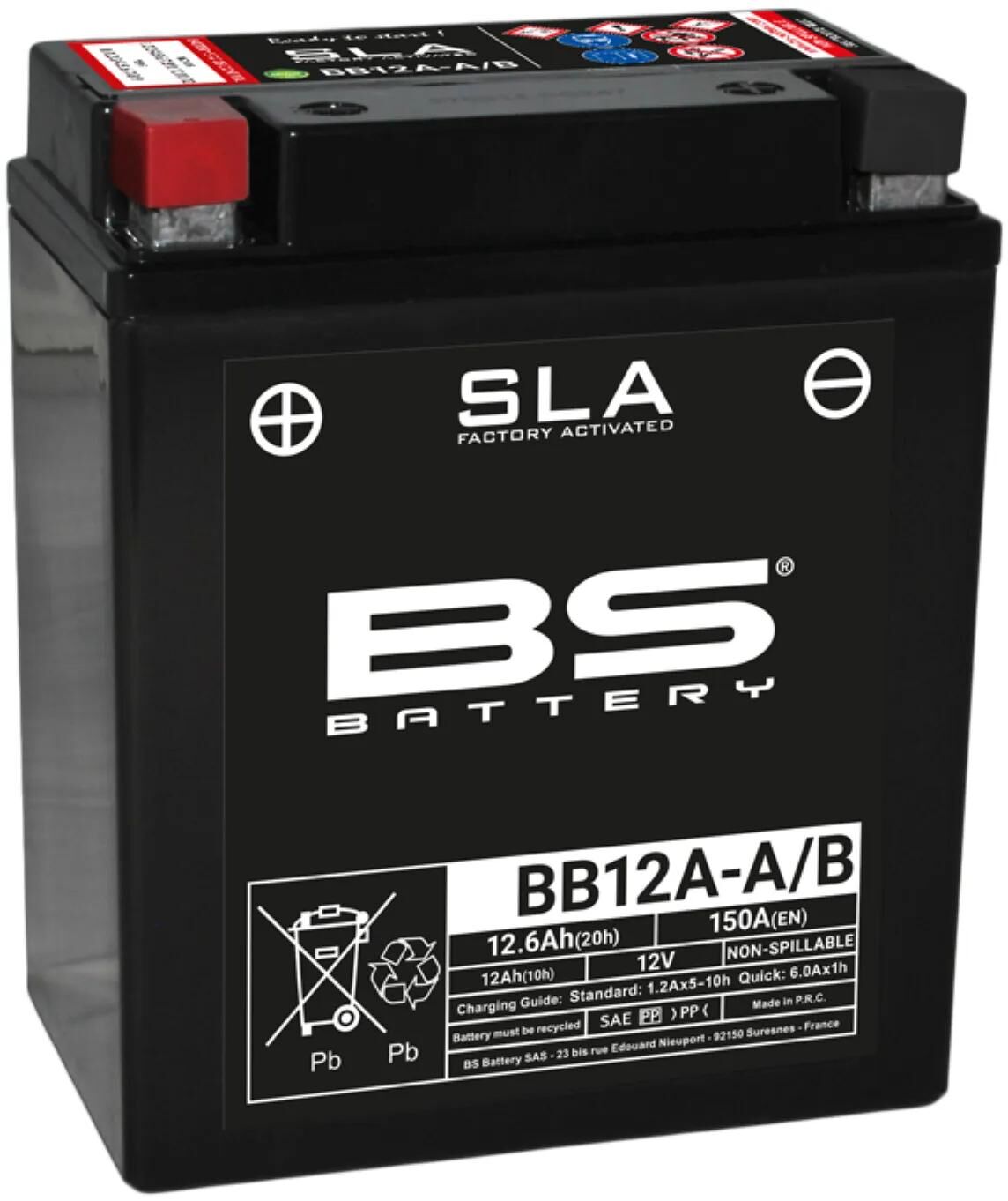 Batteria BS Batteria BB12A-A B BS SLA