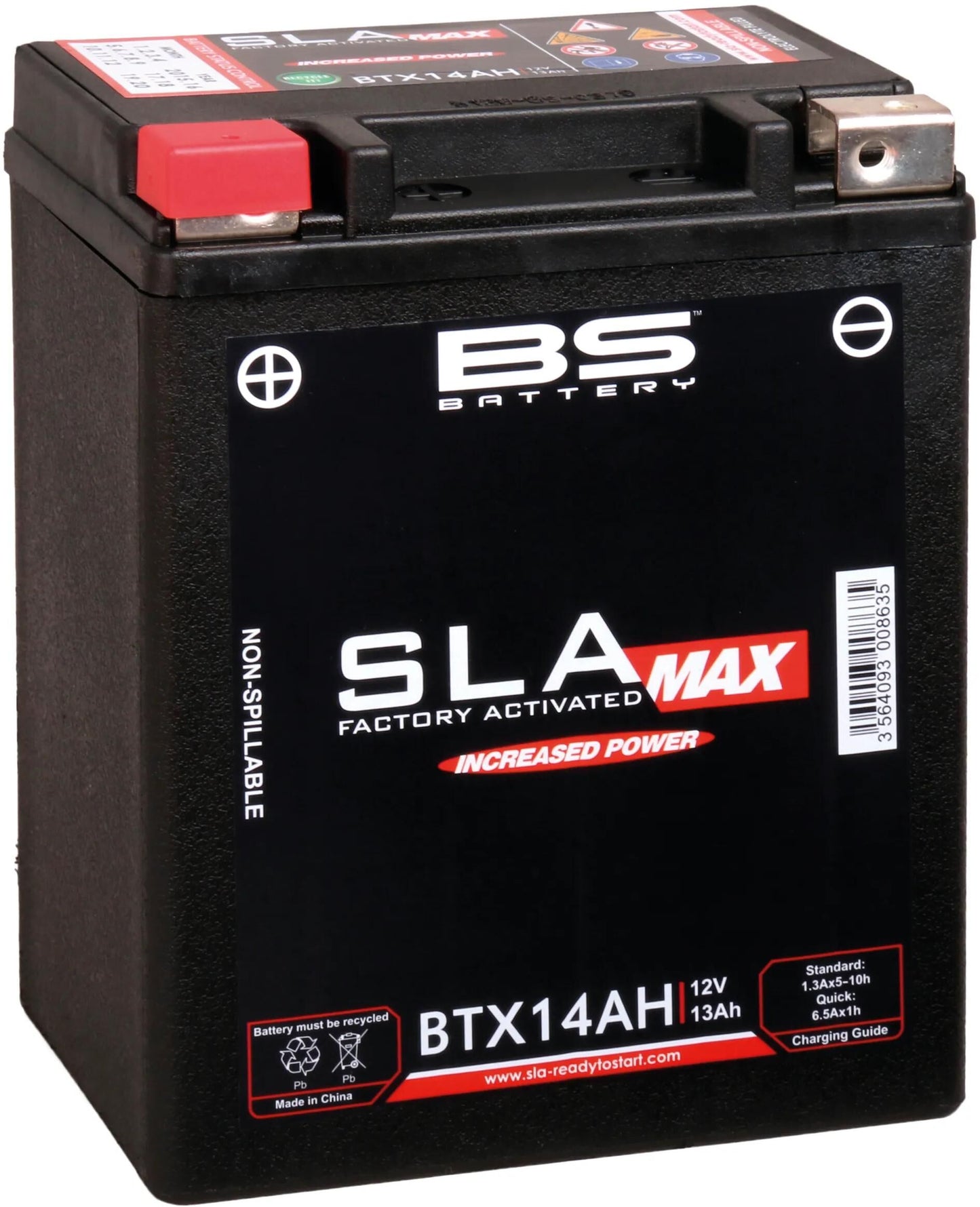 Batteria BS Batteria BTX14AH BS SLA-MAX