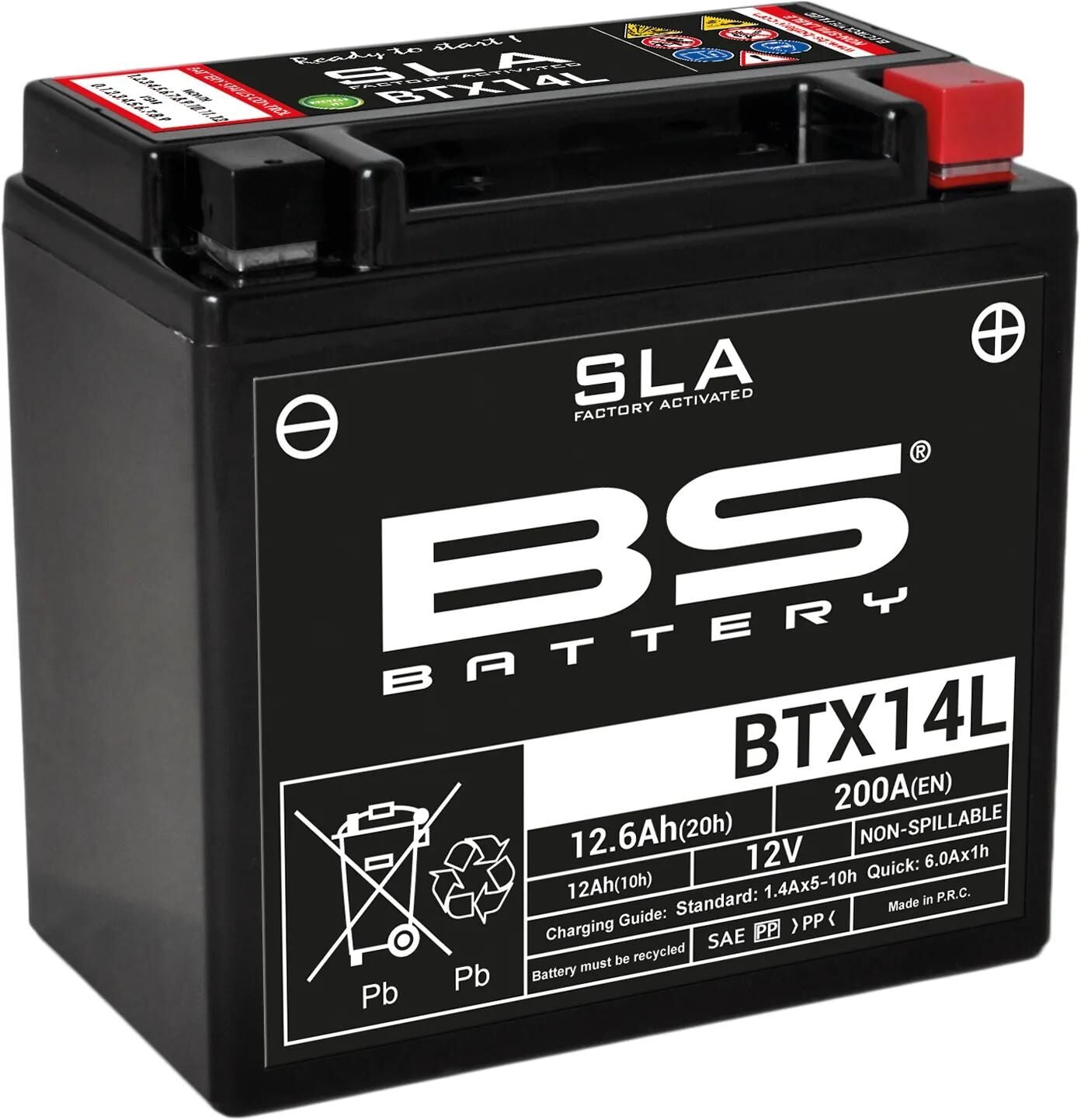Batteria BS batteria BTX14L BS SLA