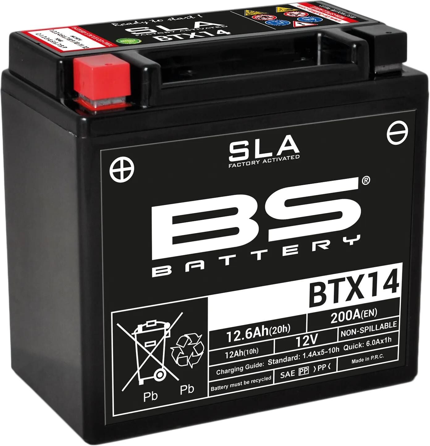 Batteria BS batteria BTX14 BS SLA
