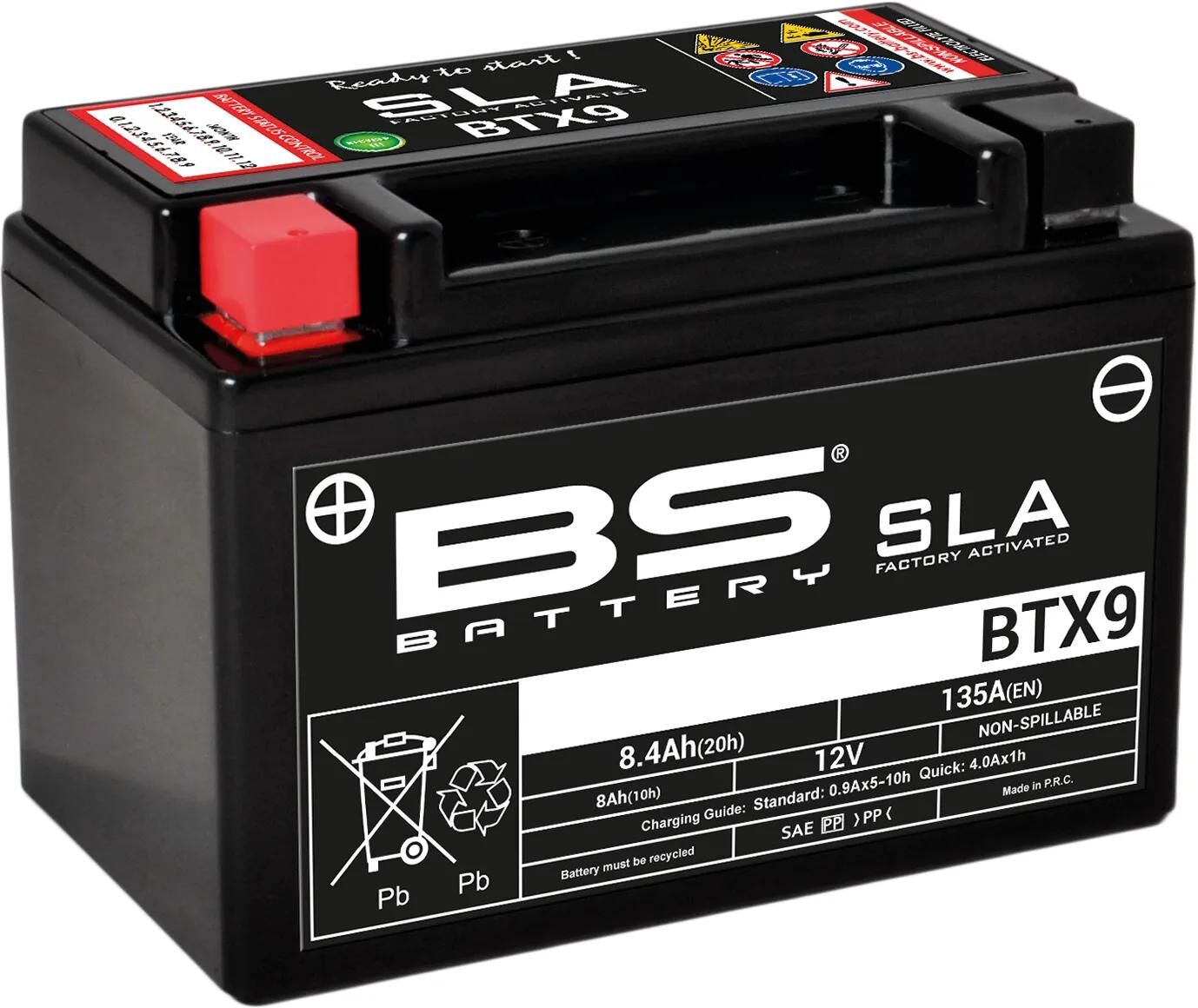 Batteria bs batteria btx9 batteria bs sla