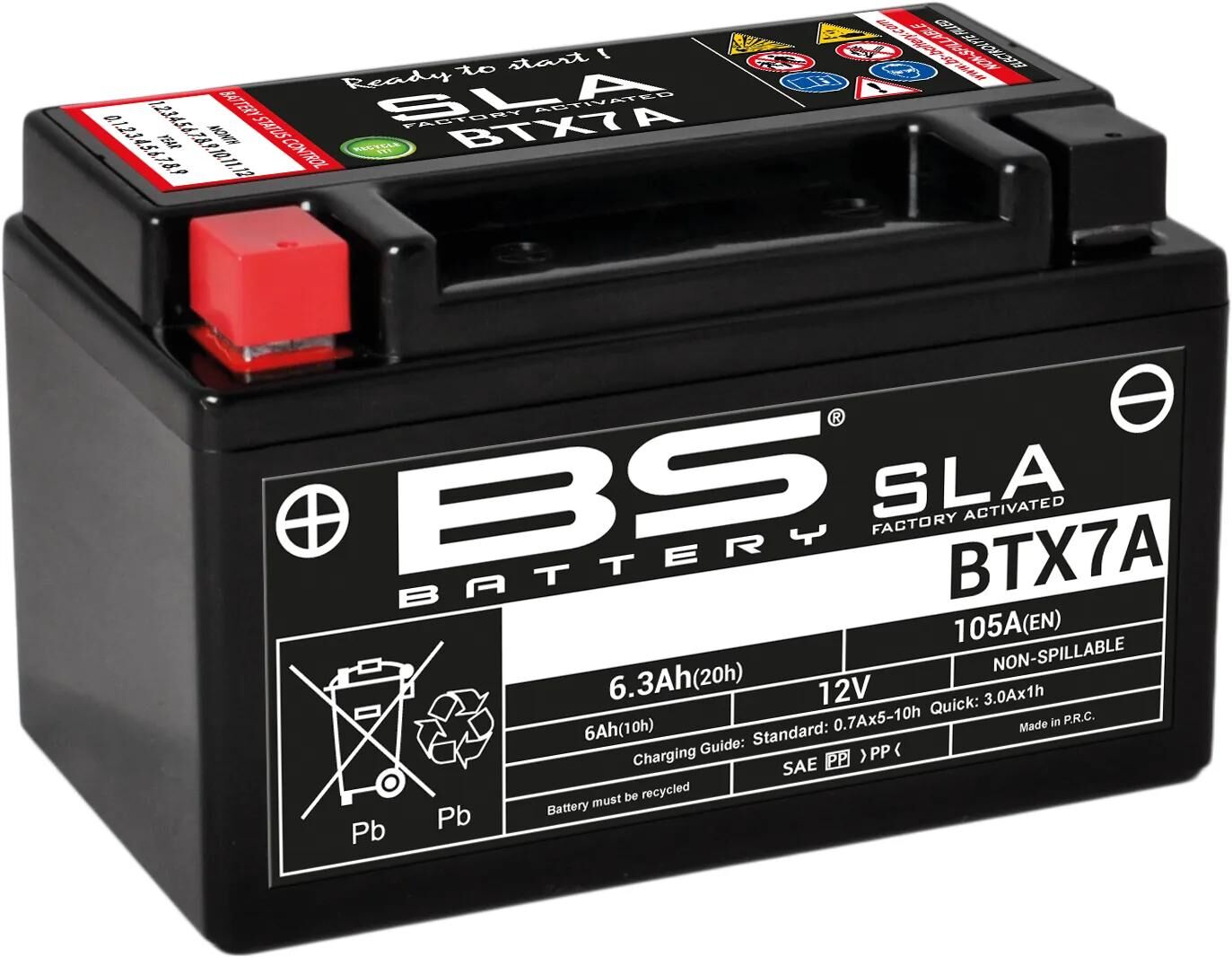Batteria bs batteria btx7a bs sla