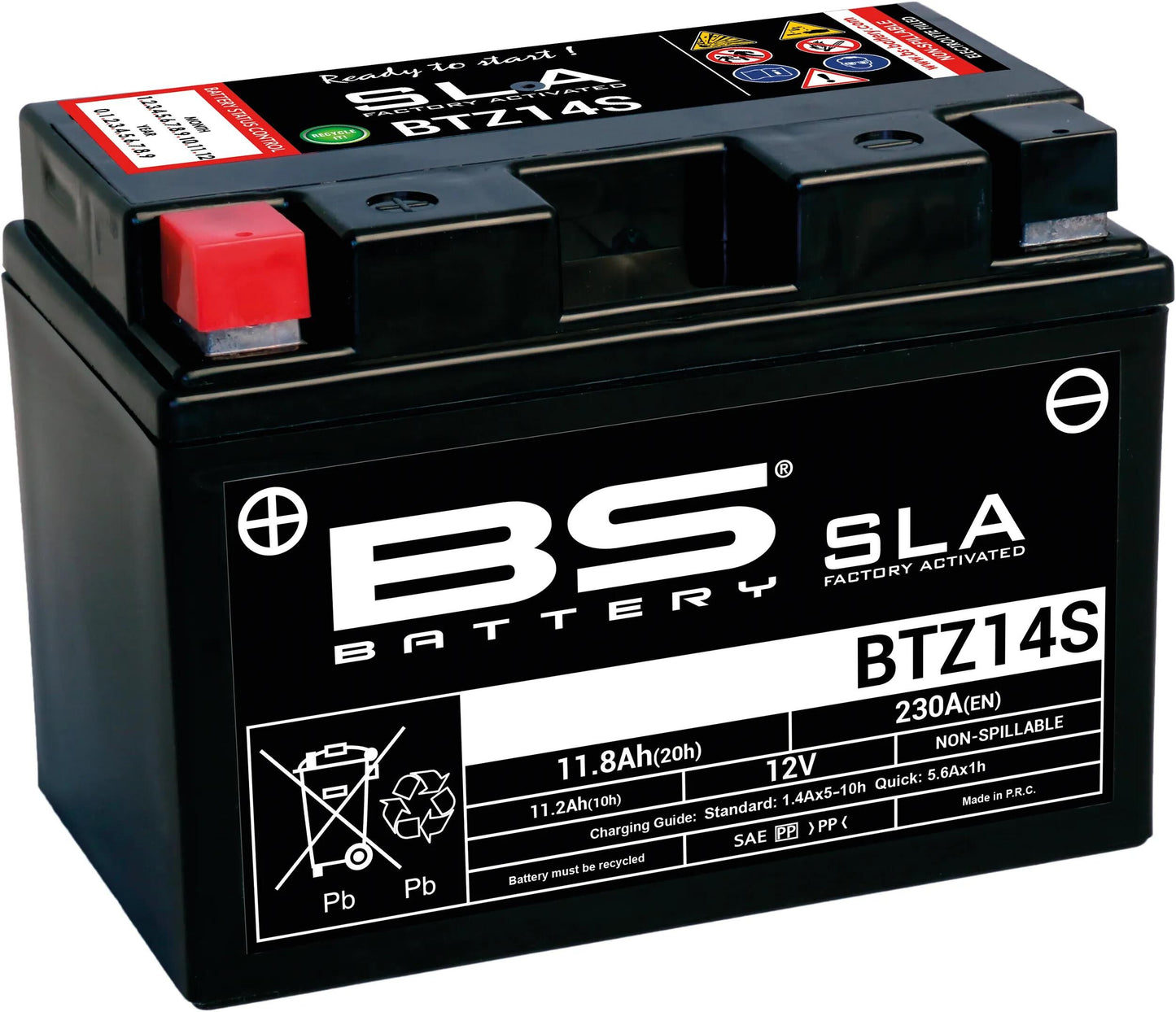Batteria bs batteria btz14s bs sla