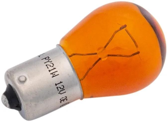 Lampadina spahn 12v 21w giallo bau15s